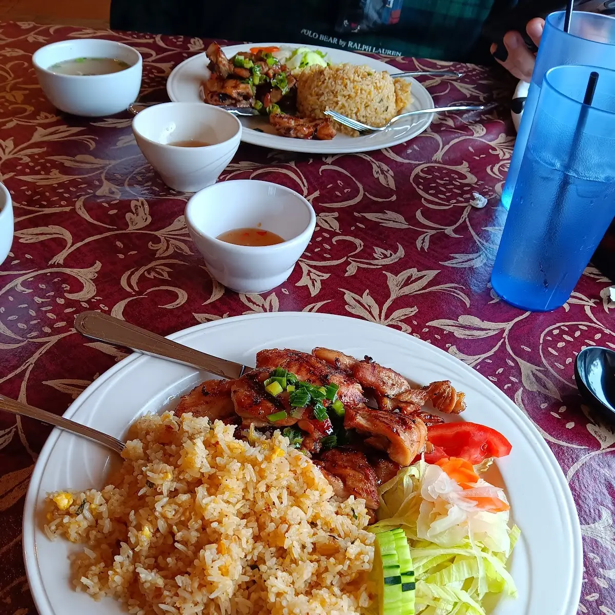 Fried Rice and Teriyaki Chicken
