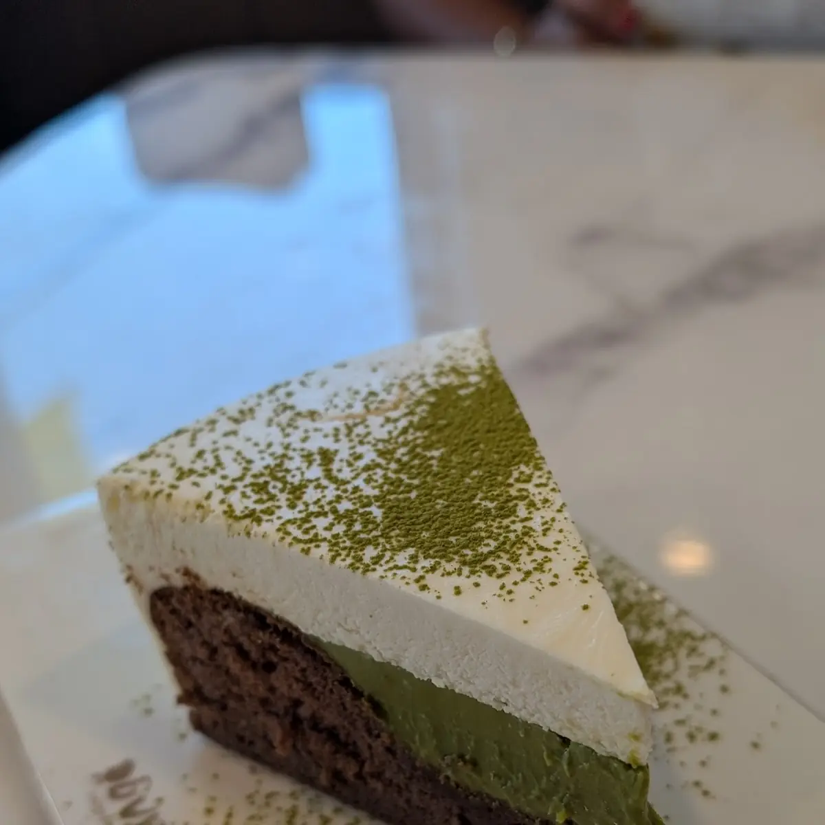 Dark Chocolate Matcha Cake