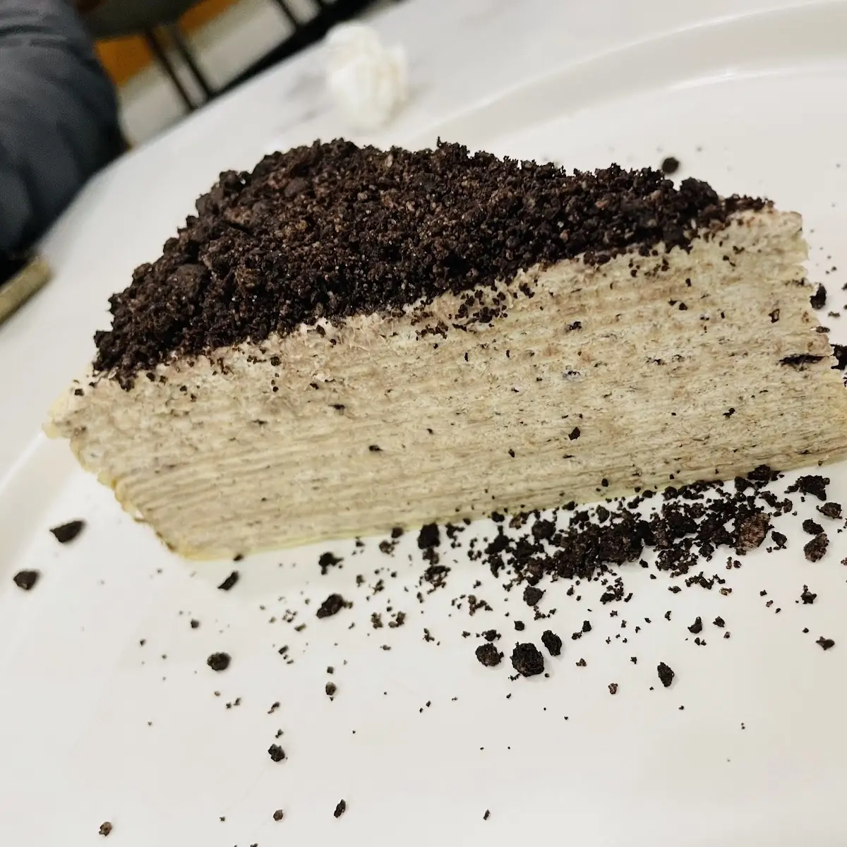 S4 Oreo Mille Crêpe Cake Slice