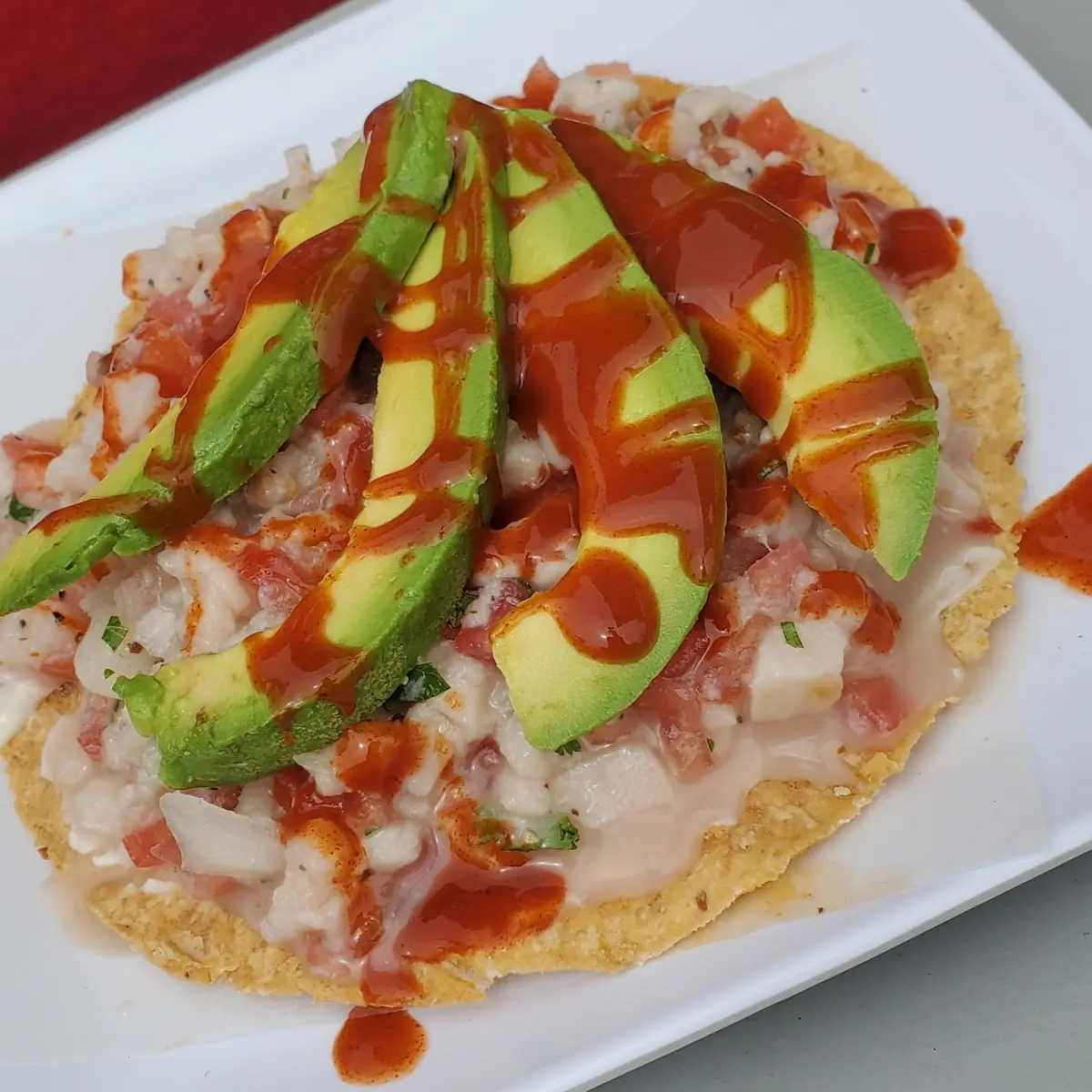 Shrimp Ceviche Tostada
