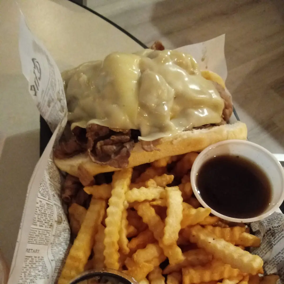 Roast Beef w Cheese and Aujus