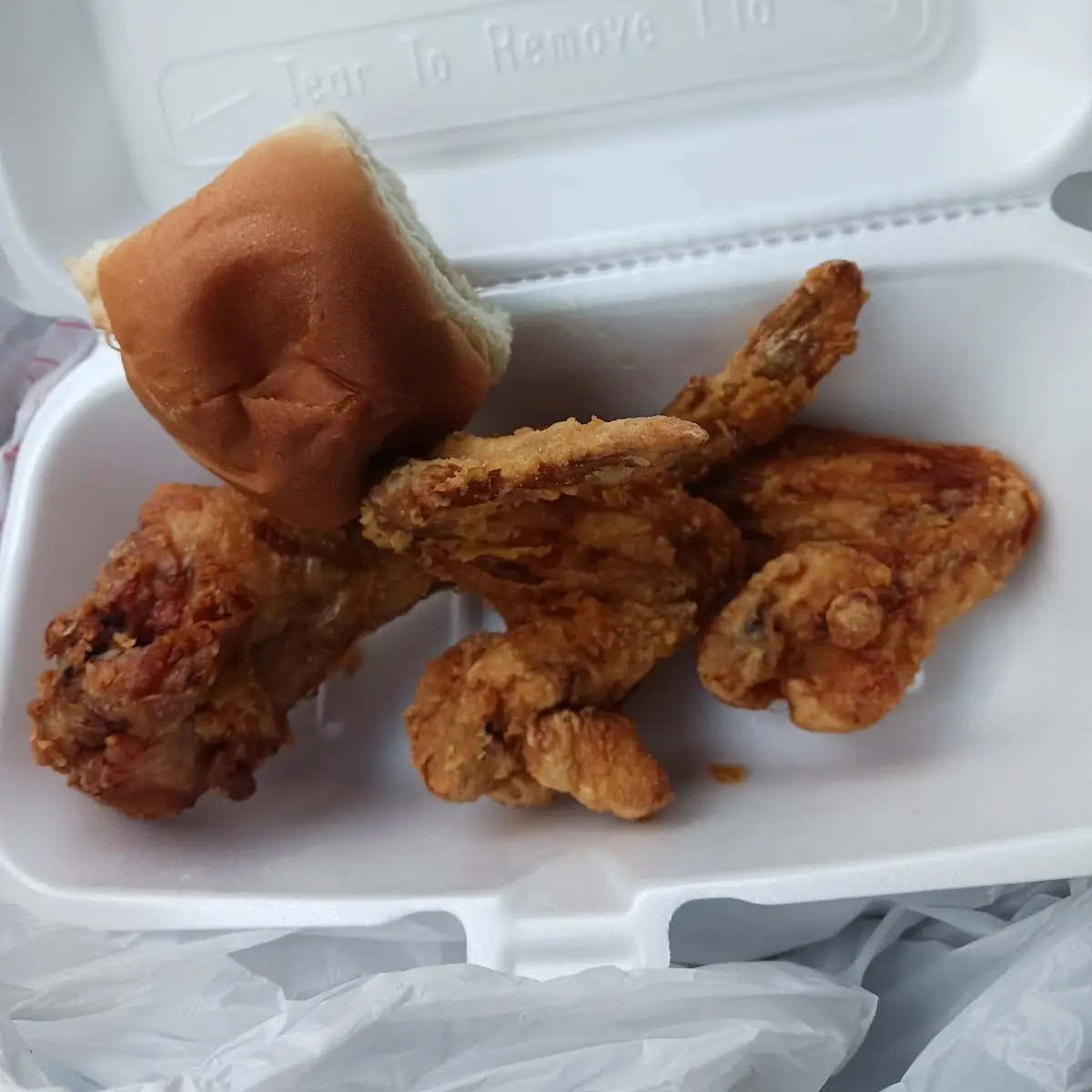 2 Piece Fried Chicken Macaroni and Cheese Mashed Potatoes and Gravy