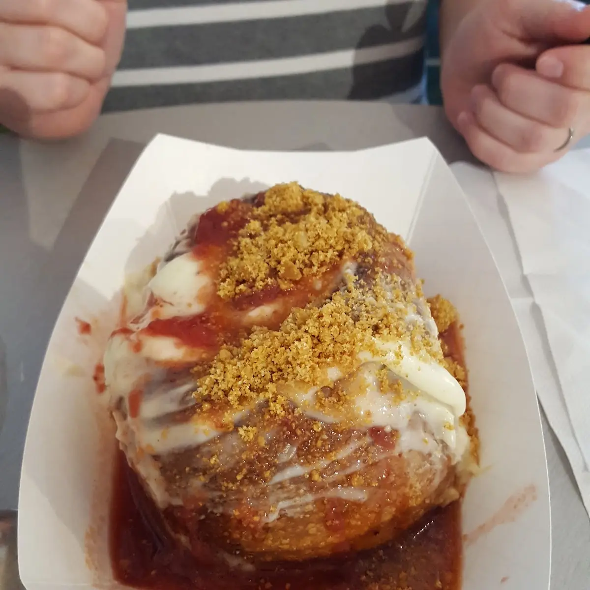 Strawberry Banana Cinnamon Roll