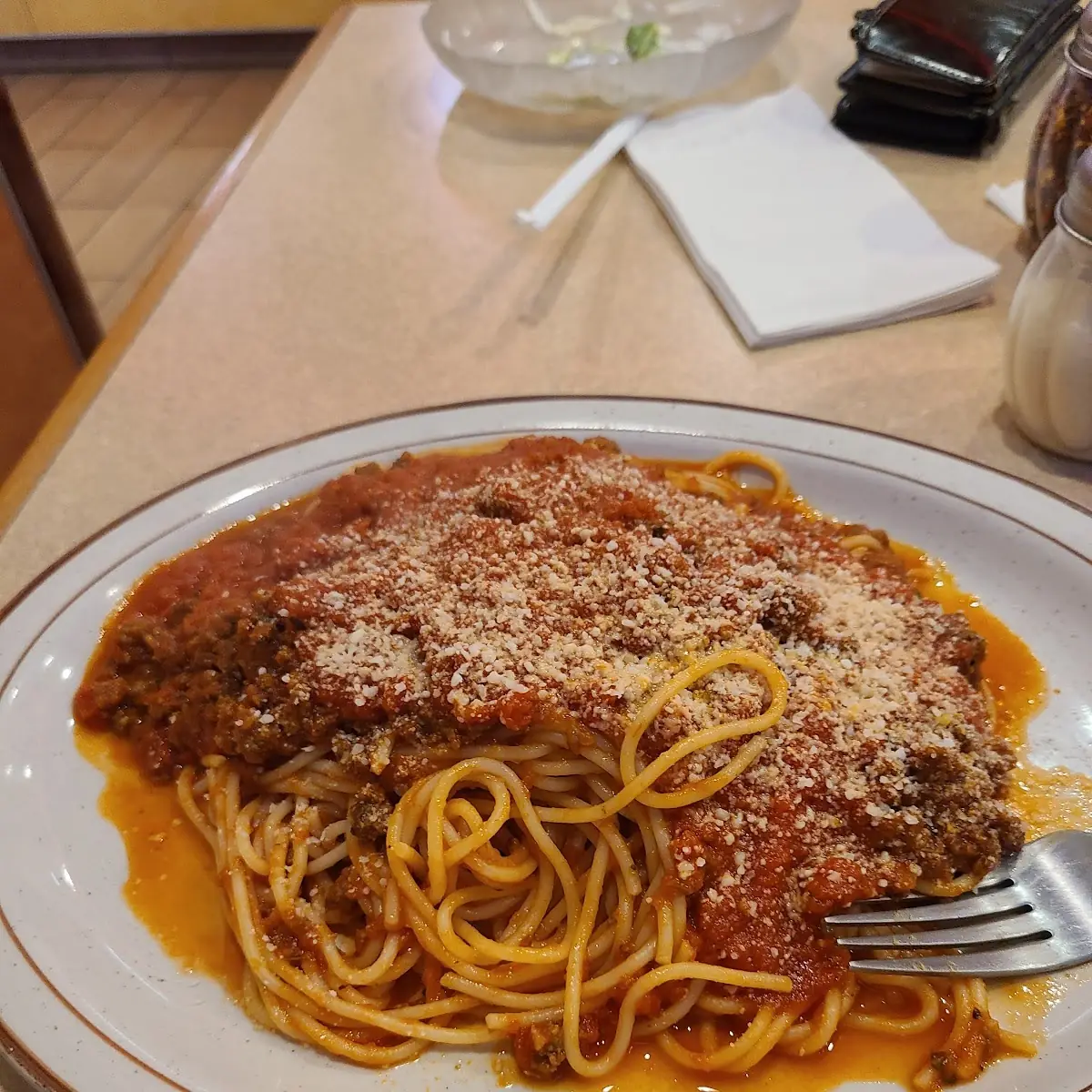 Veal Parmigiana with Spaghetti