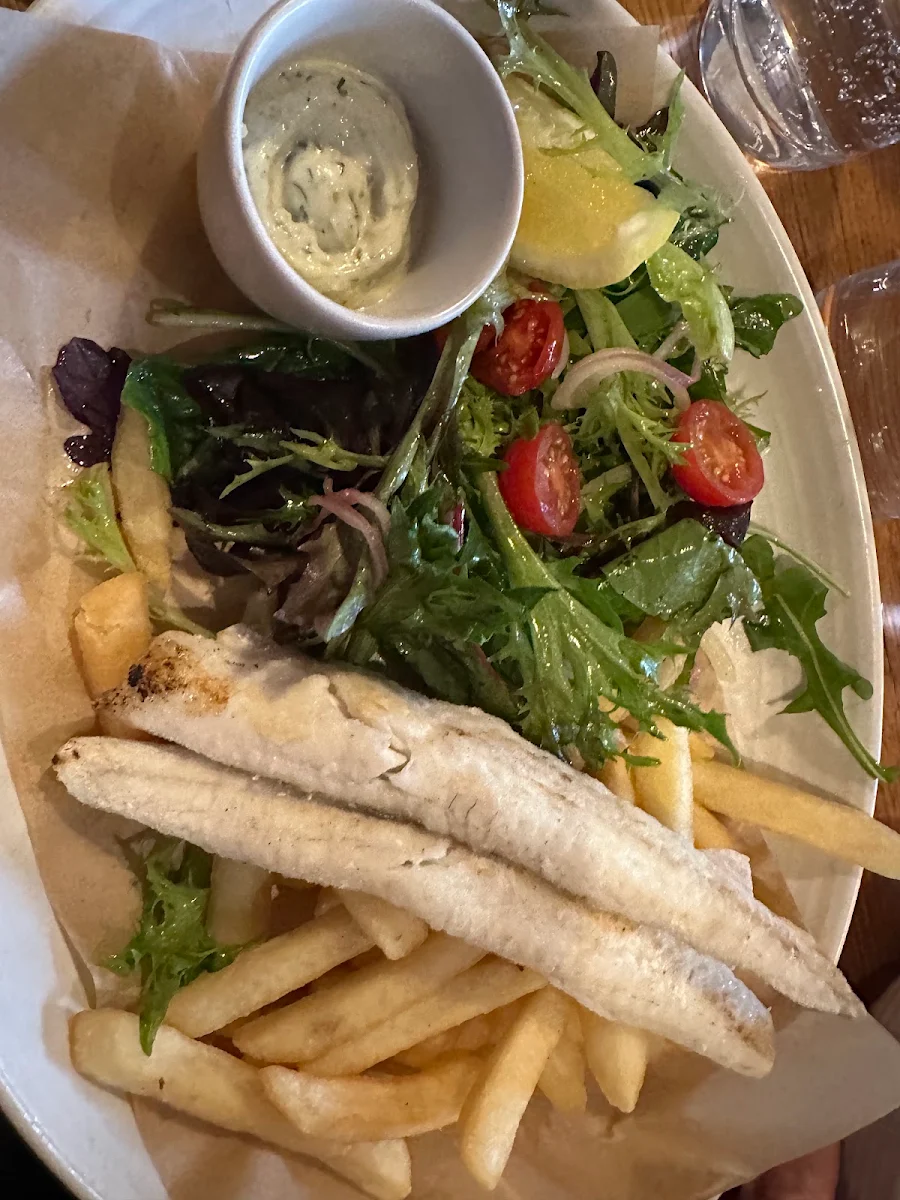 Pan Whiting Fish and Chips, Sawyers Arms Tavern