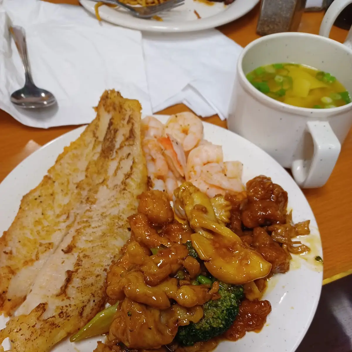 Chicken Broccoli Baked Fish Shrimp