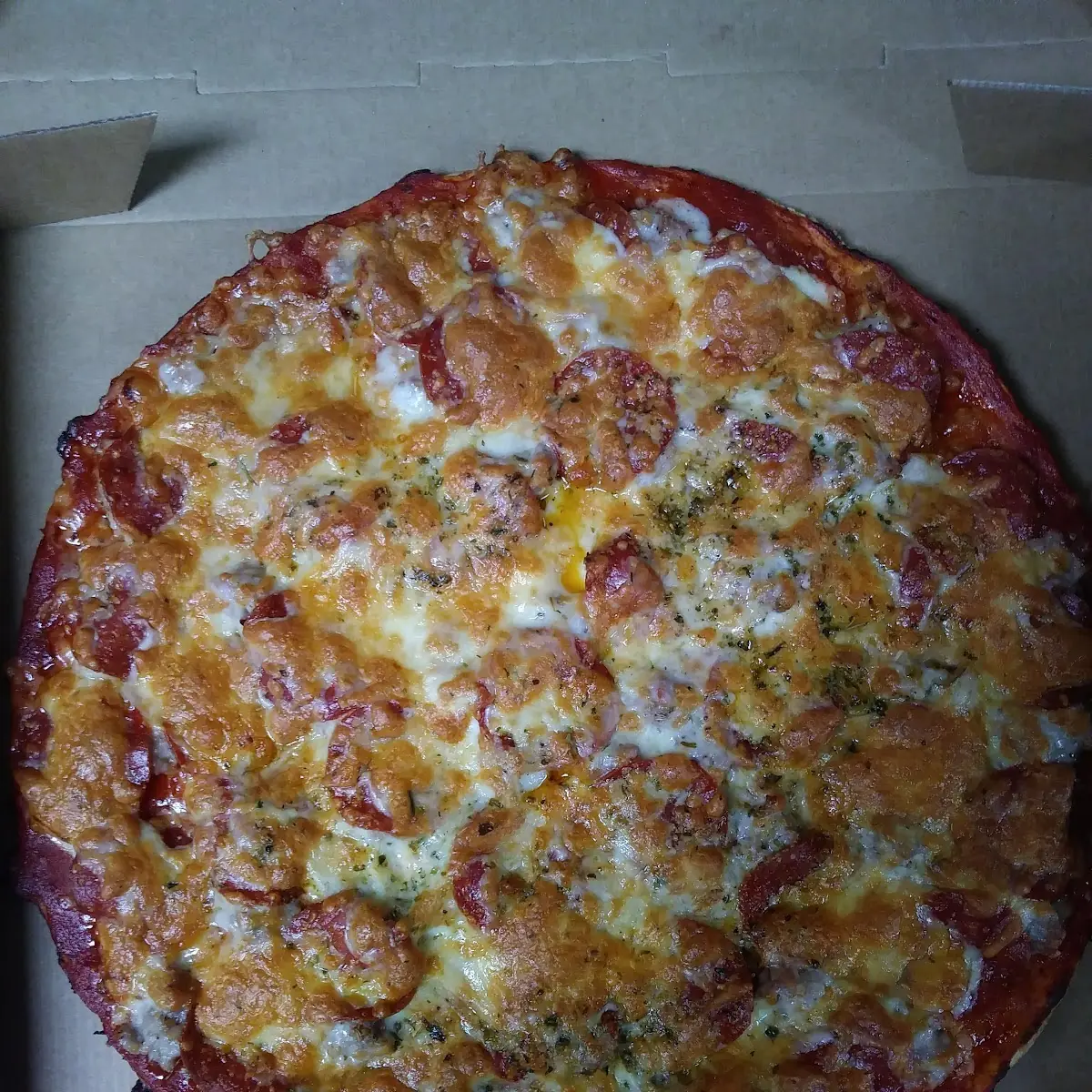 Pepperoni and Sausage Pizza