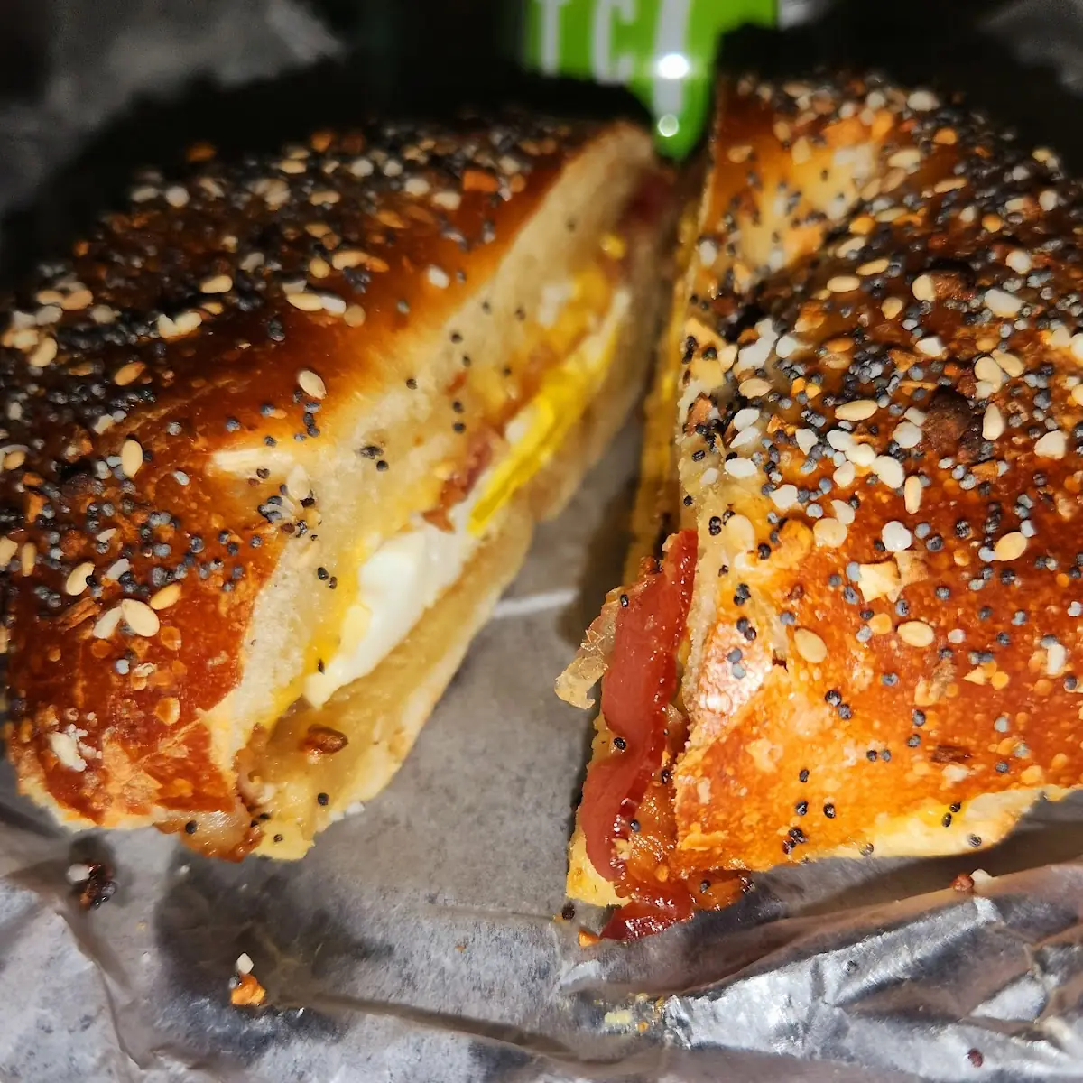 Bacon Egg and Cheese on Everything Bagel
