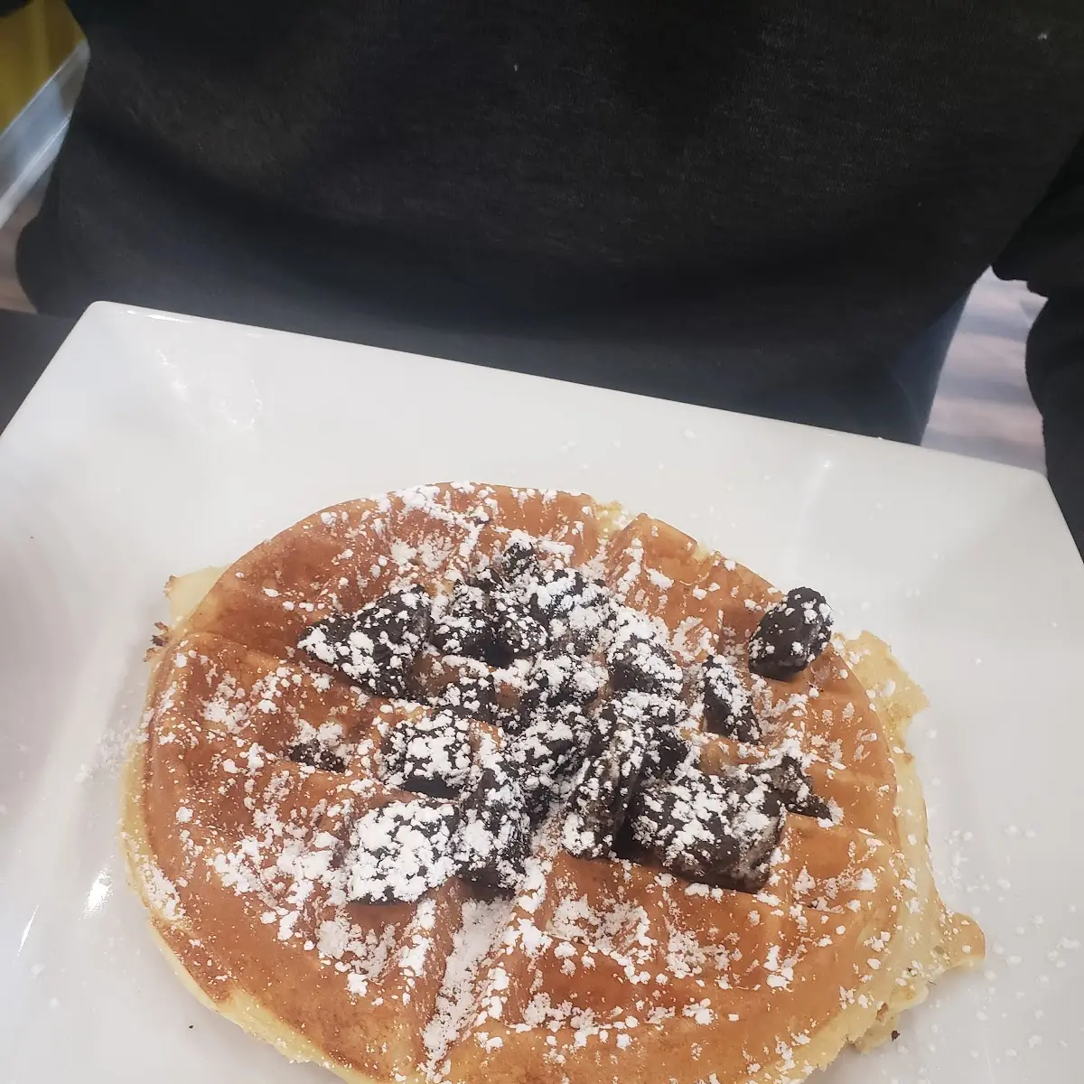 Oreo White Chocolate Chip Waffles