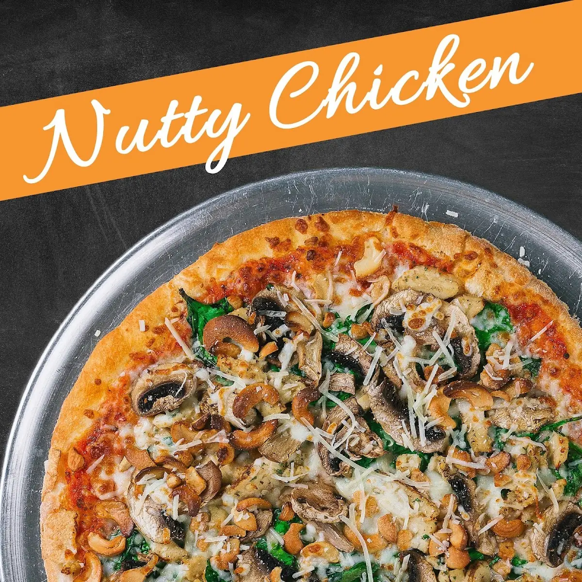 Nutty Chicken Pizza