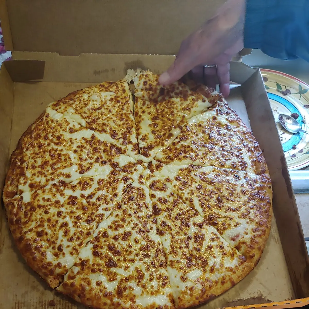 Triple Layer Cheese Pizza