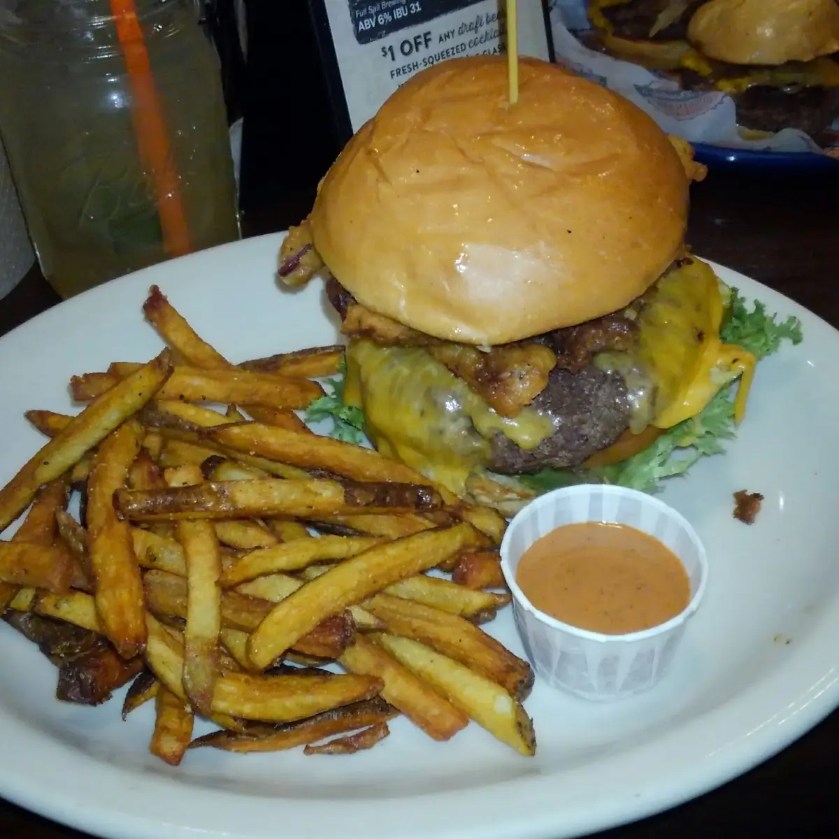 Bacon Cheeseburger with Fries