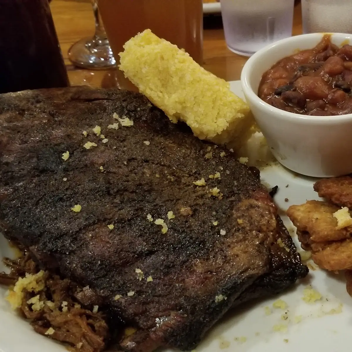 Ribs and Pulled Pork with Potato Pancakes