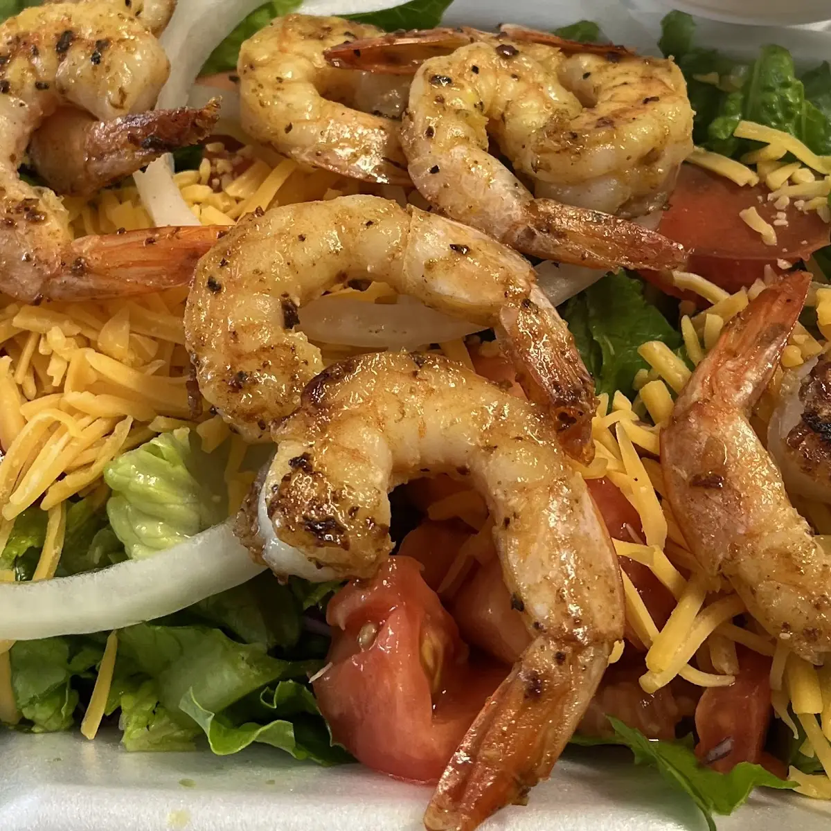 Grilled Cajun Shrimp Salad