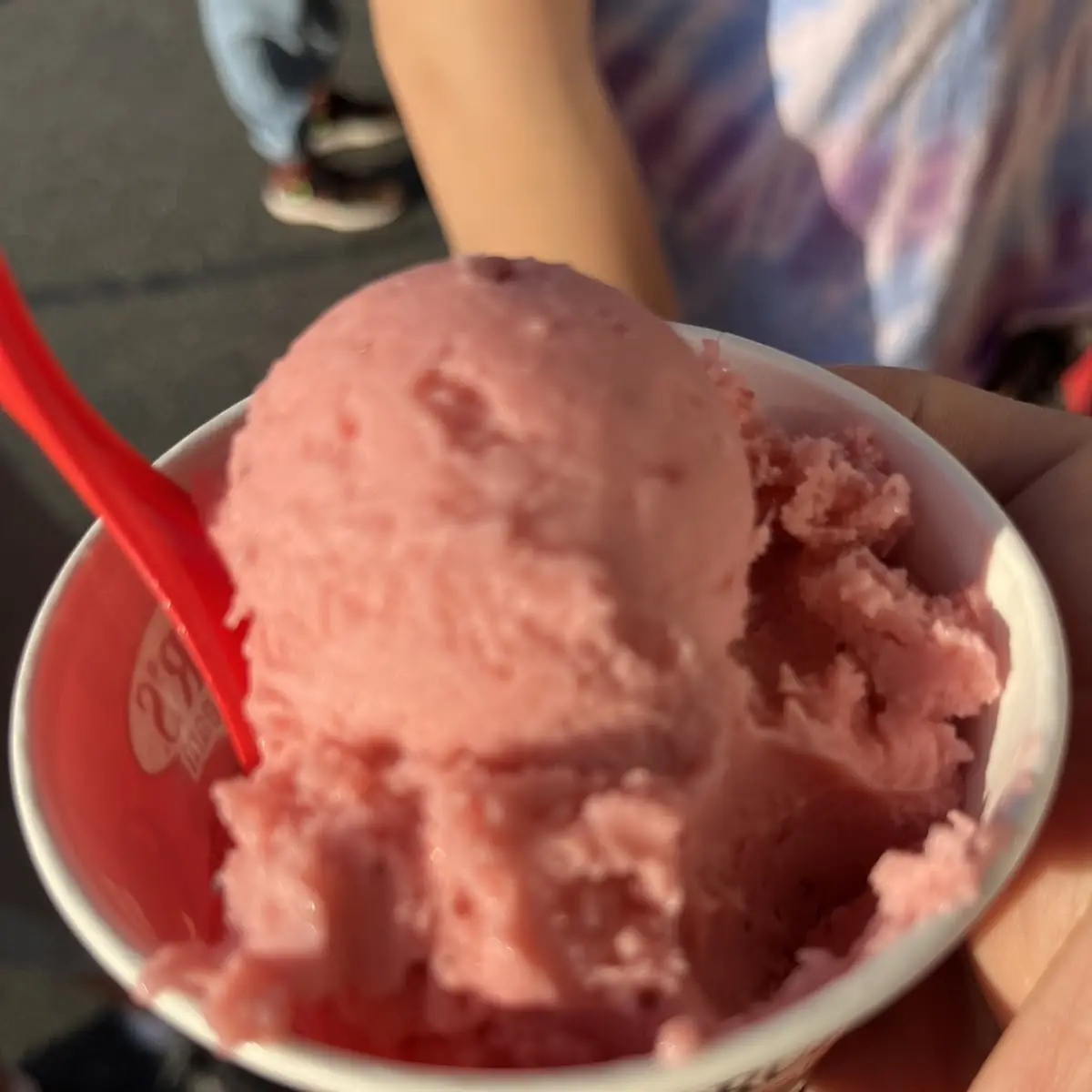 Dairy Free Strawberry Ice Cream in a Cup