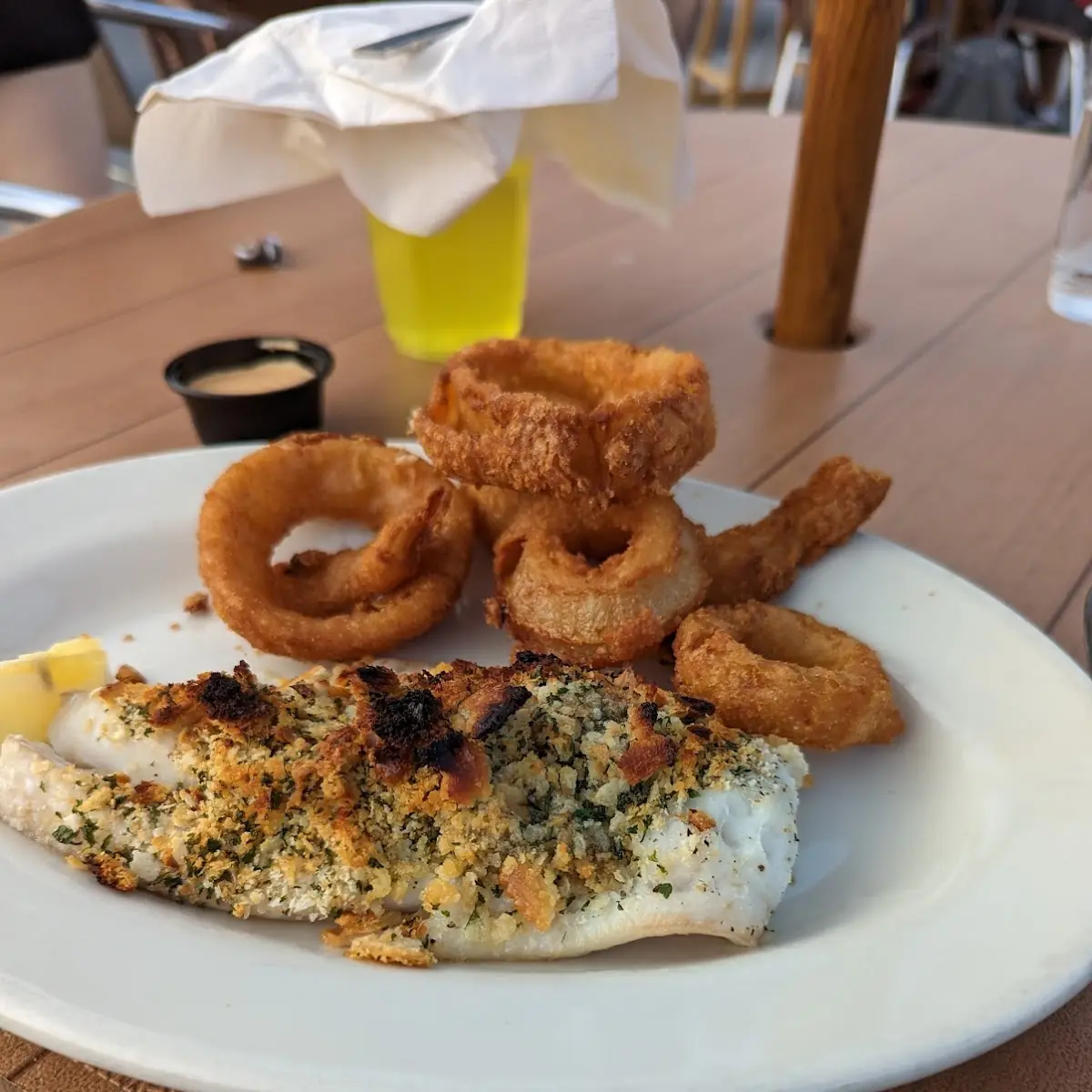 Baked Haddock and Onion Rings