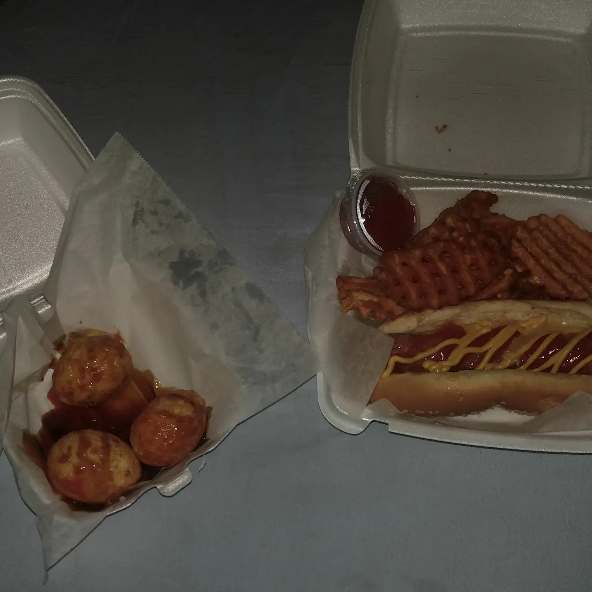 Dragon Eggs and Hot Dog Combo