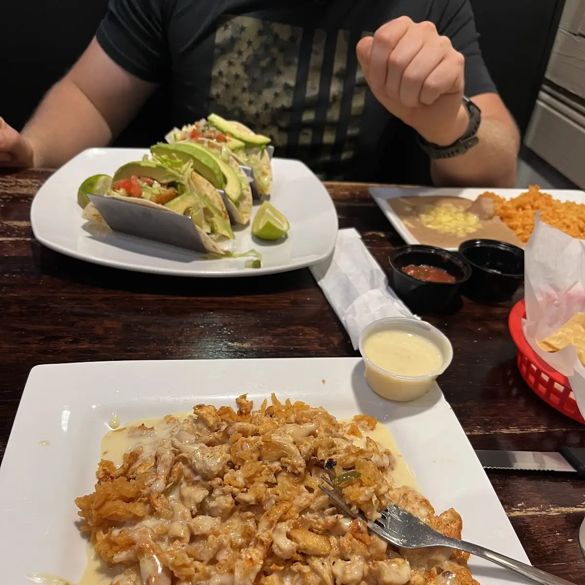 Happy Chicken and Chicken Tacos
