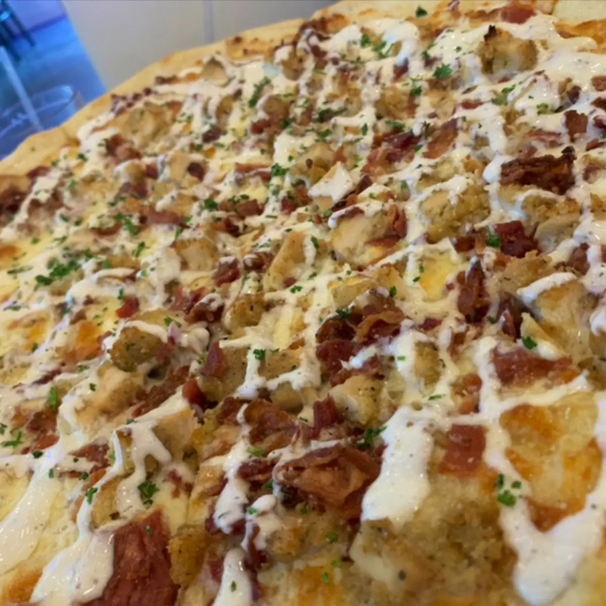 Chicken Bacon Ranch Pizza
