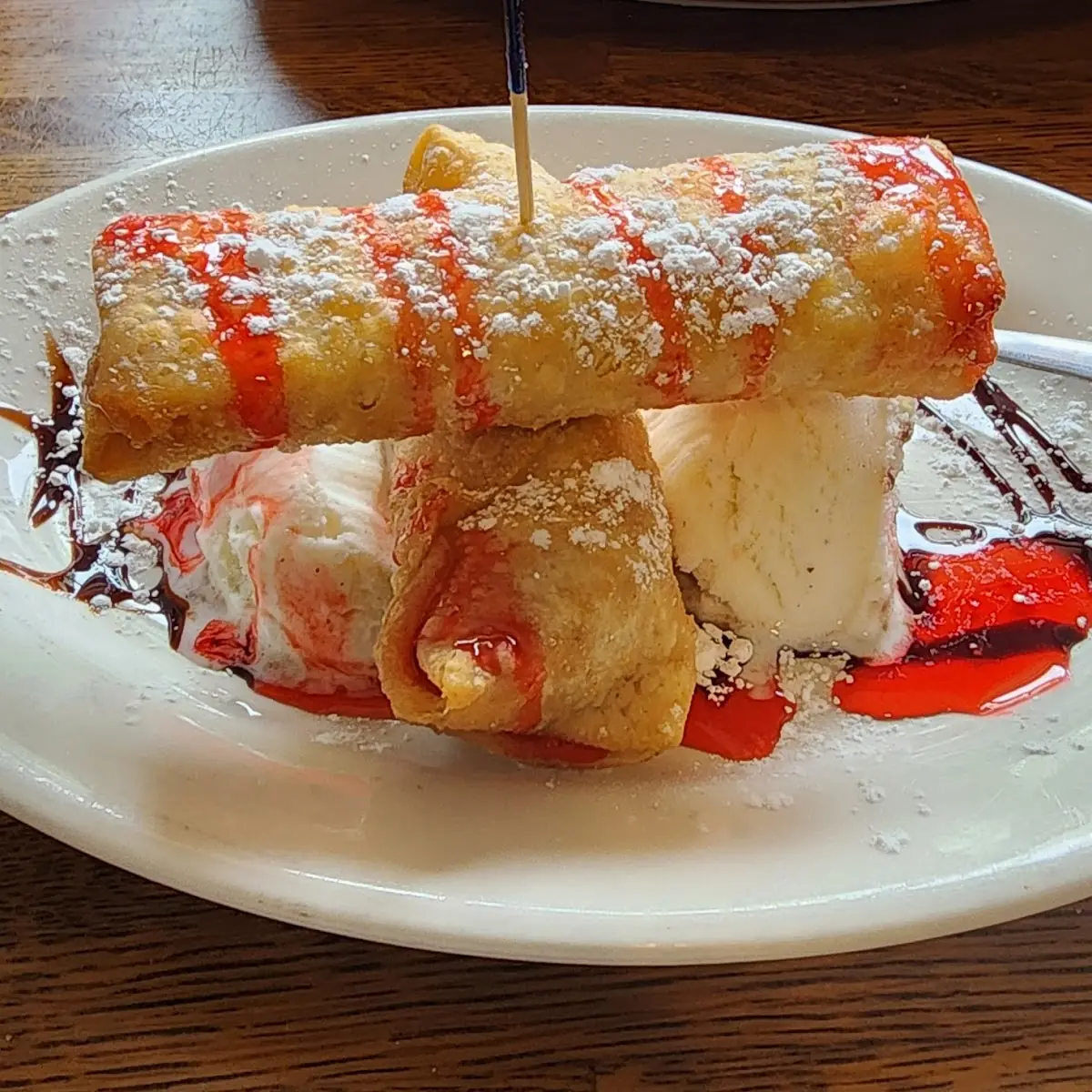 Strawberry Cheesecake Egg Rolls