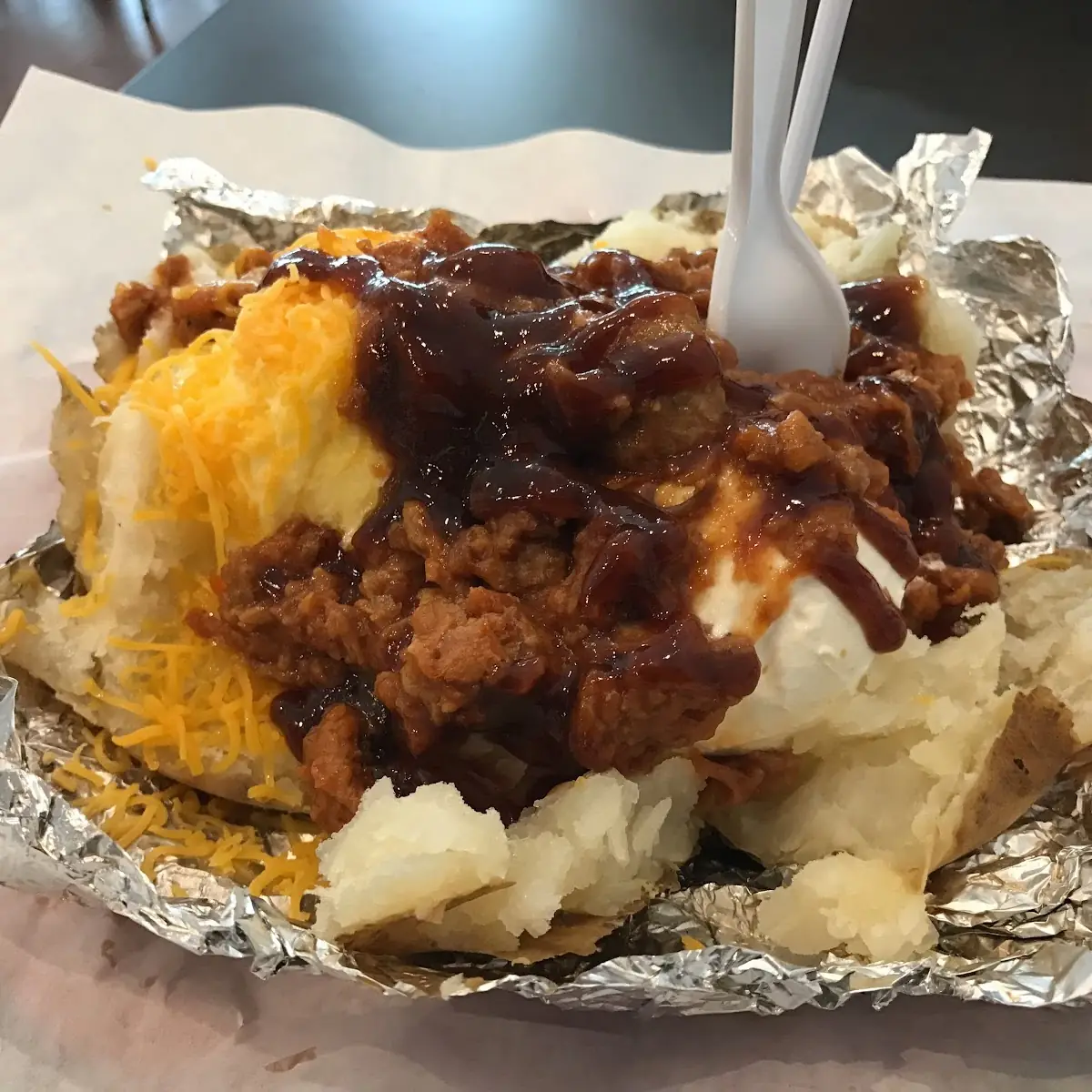 BBQ Stuffed Baked Potato