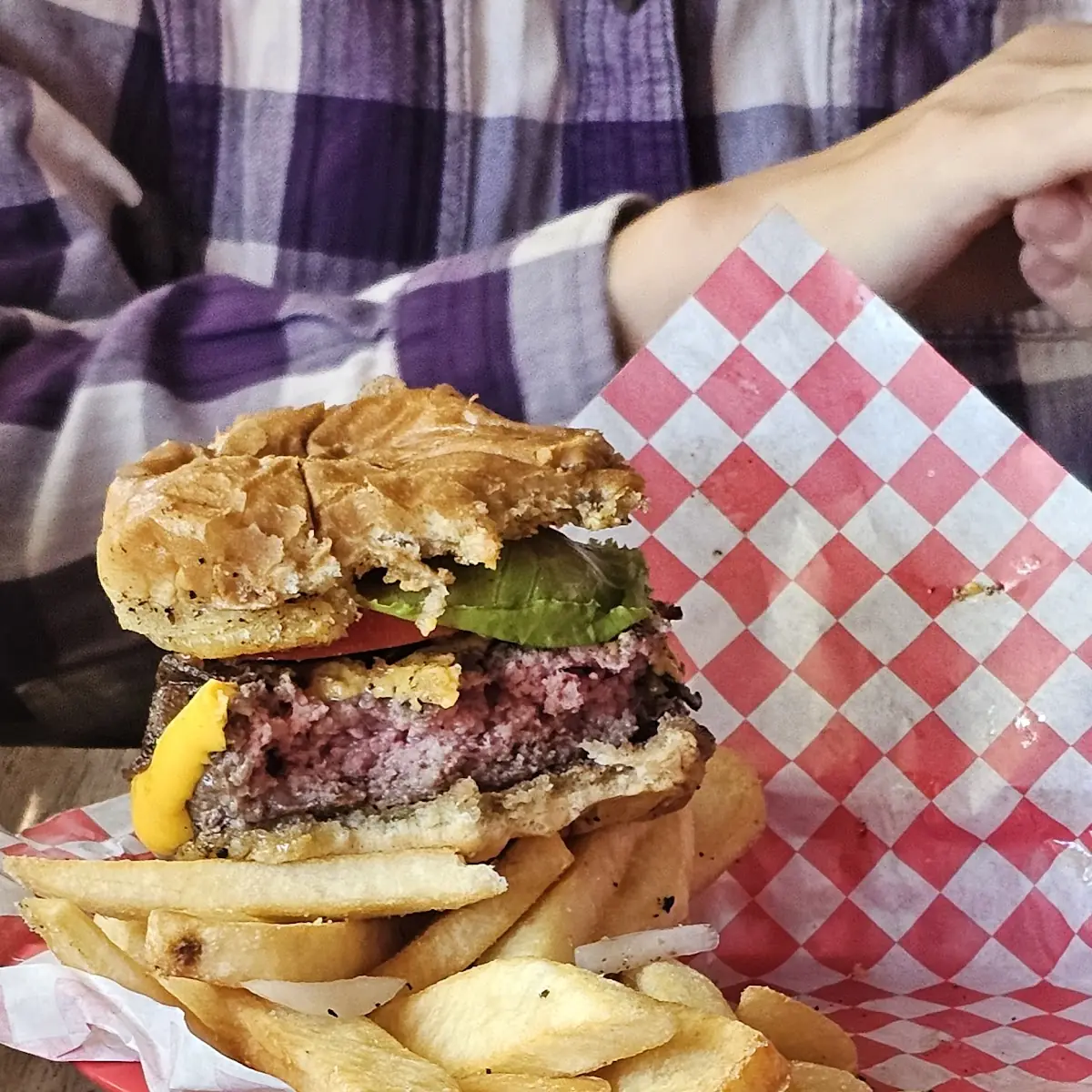 Western Burger and Fries