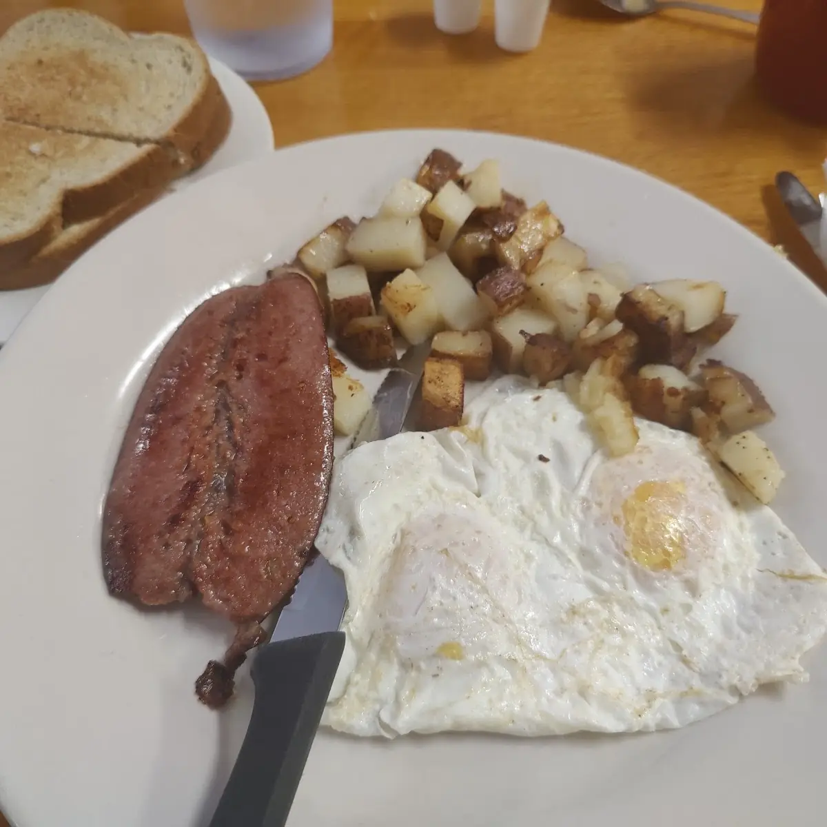 Smoked Sausage with Eggs