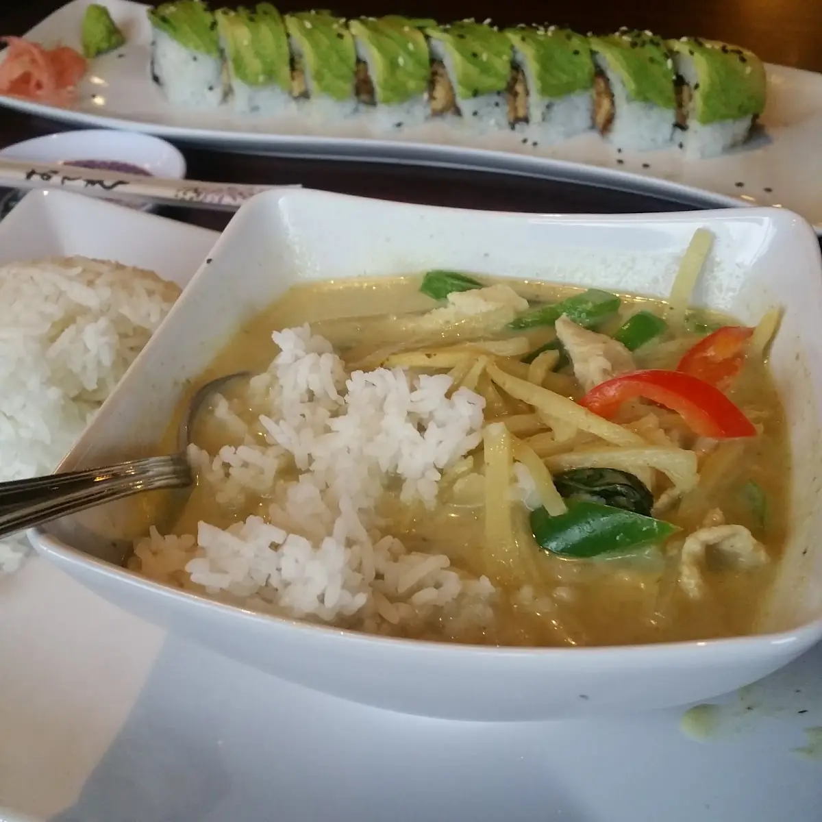 Sushi & Chicken Curry
