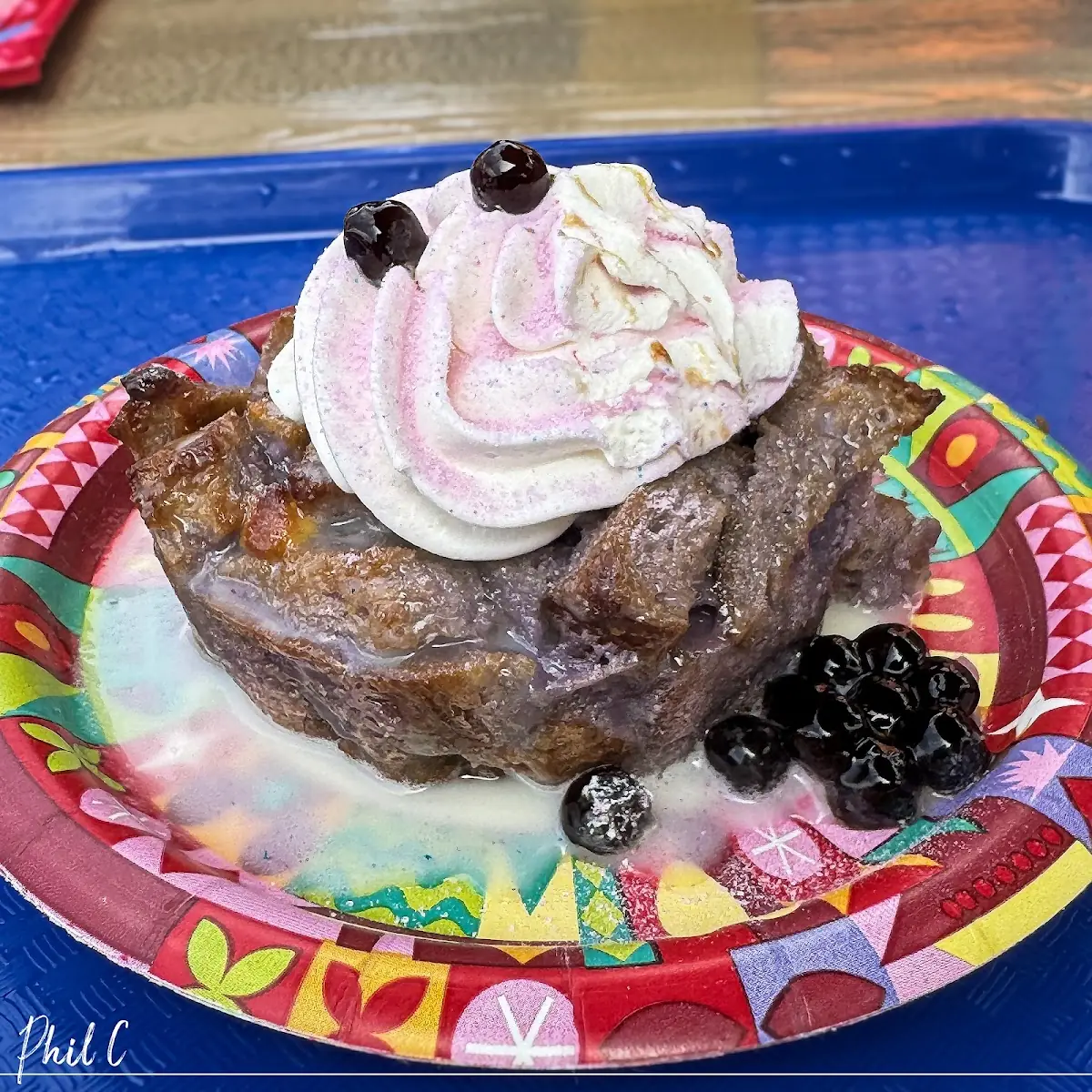 Taro Bread Pudding