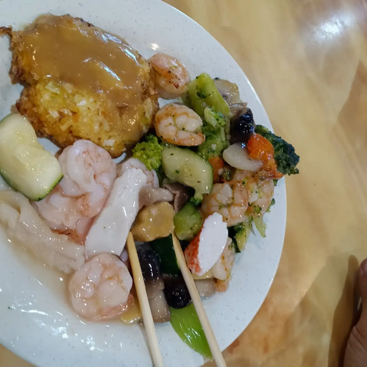 Seafood Delight and Egg Foo Young