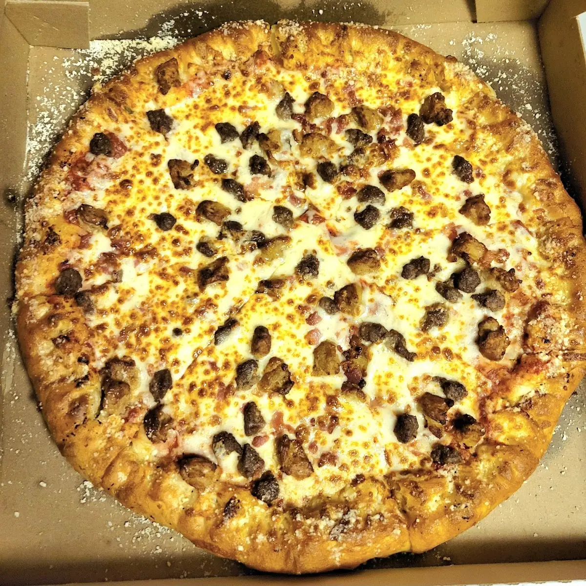 Three Meat Lovers Pizza