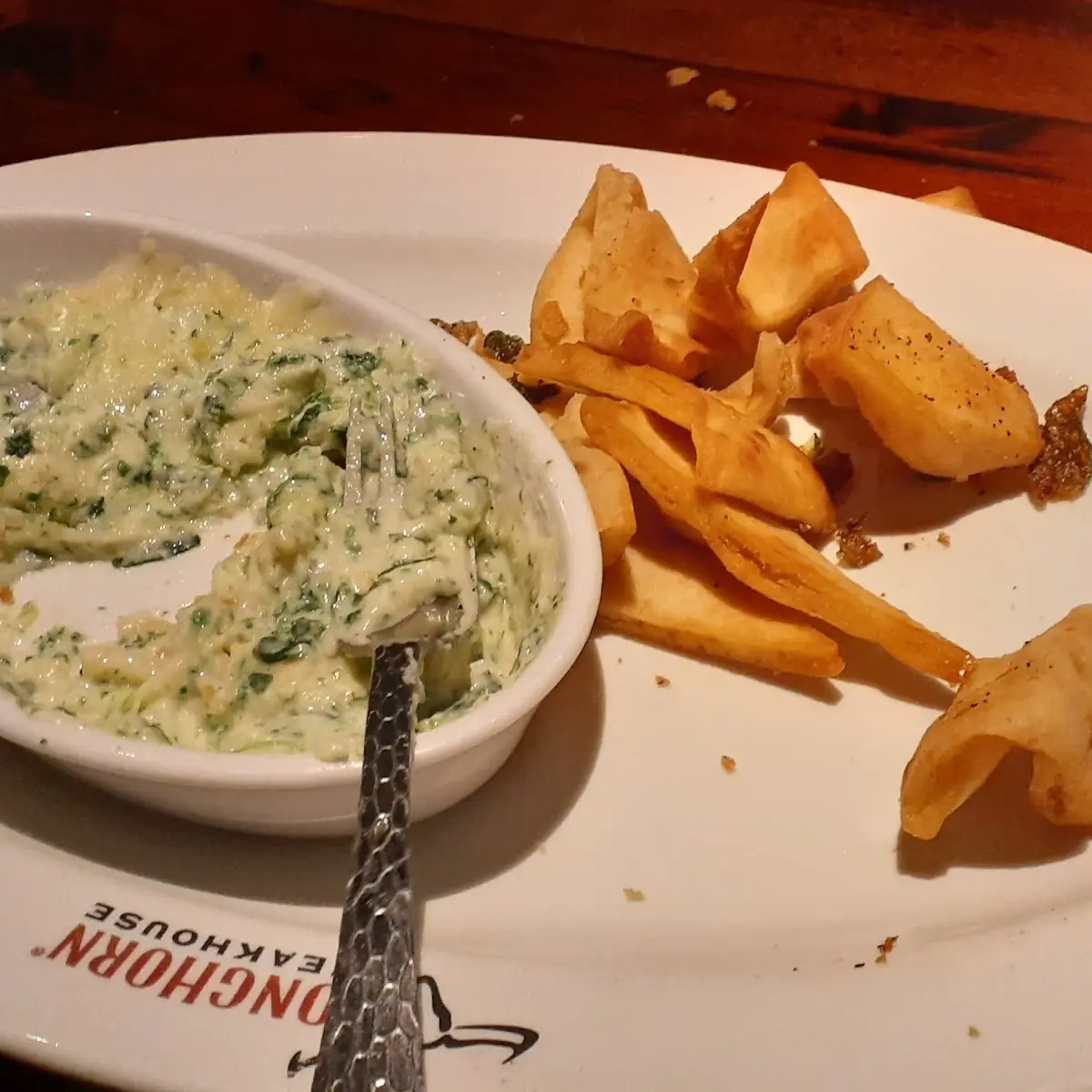 Parmesan Crusted Spinach Dip