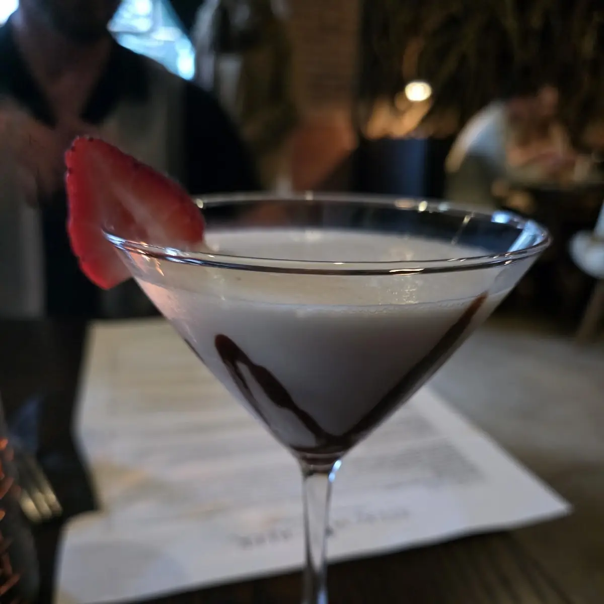 White Chocolate Strawberry Martini