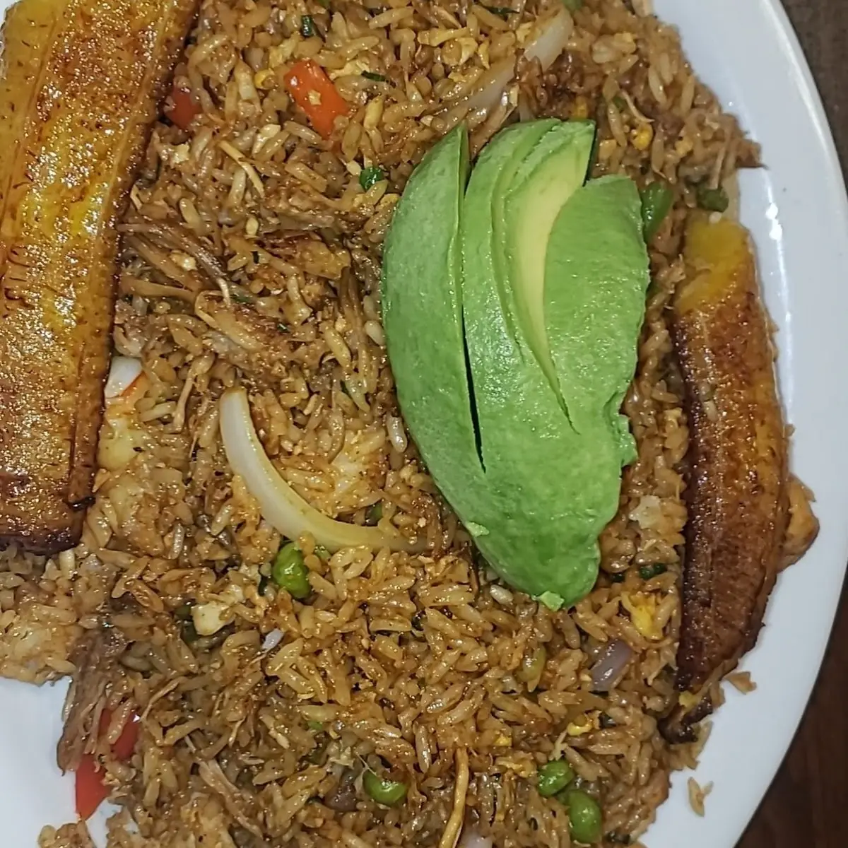 Ecuadorian Fried Rice with Avocado