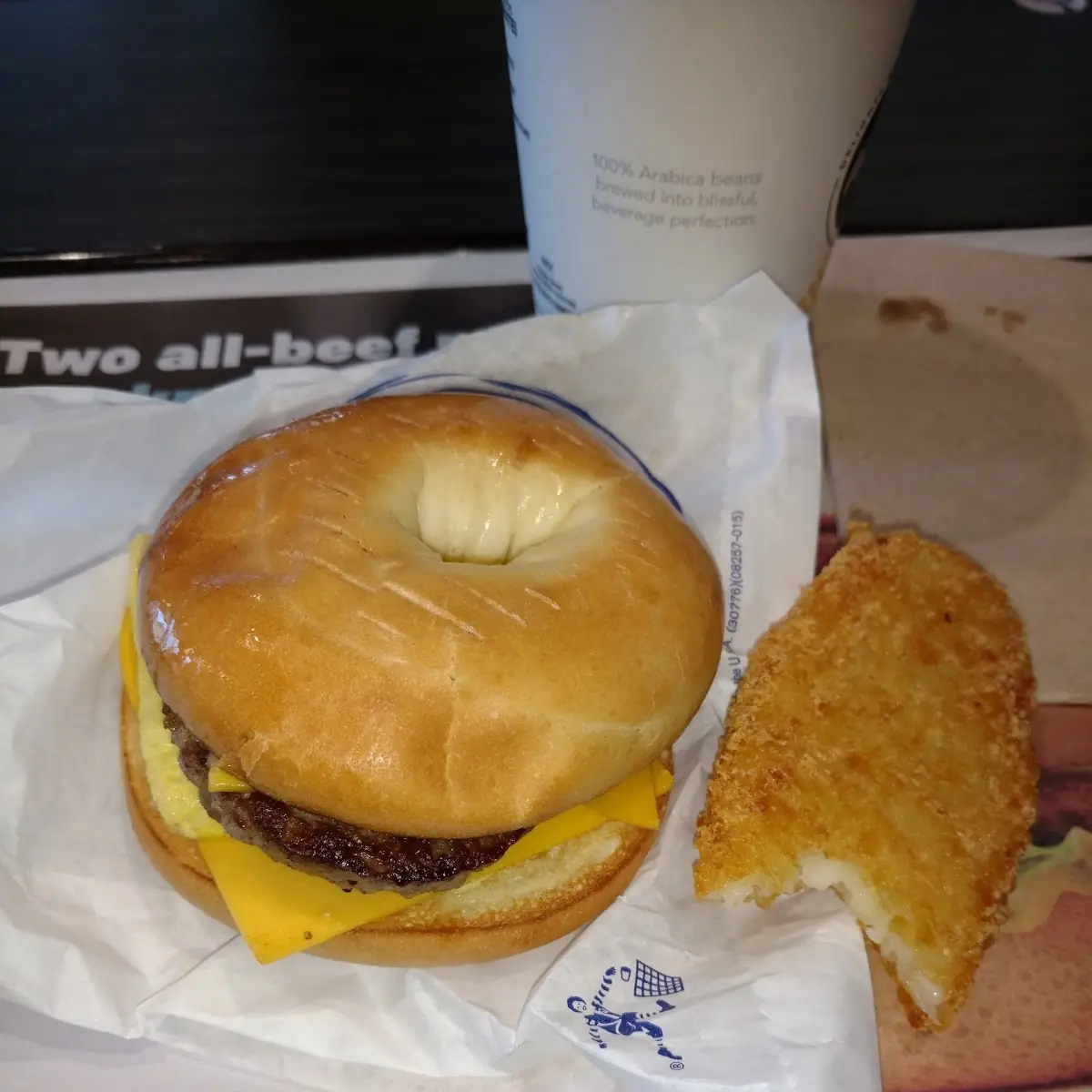 Bacon Egg Cheese Bagel