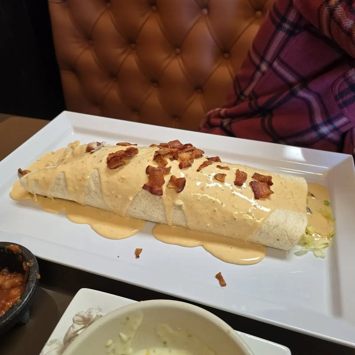 Fried Chicken or Beef Burrito (2)