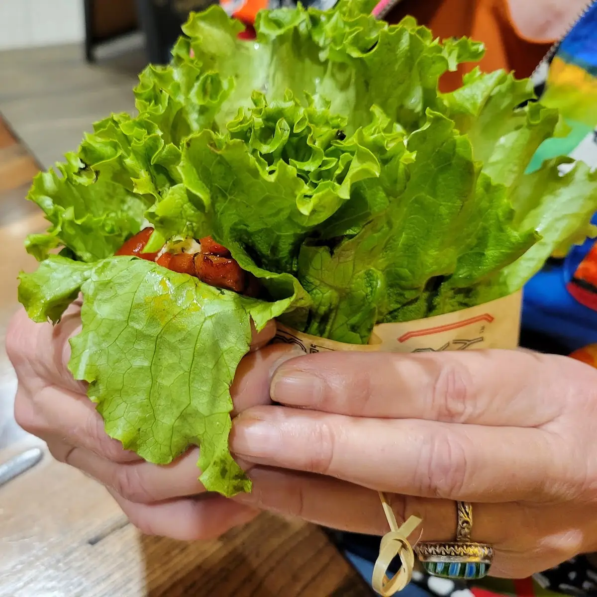 Lettuce Wrap Cheeseburger