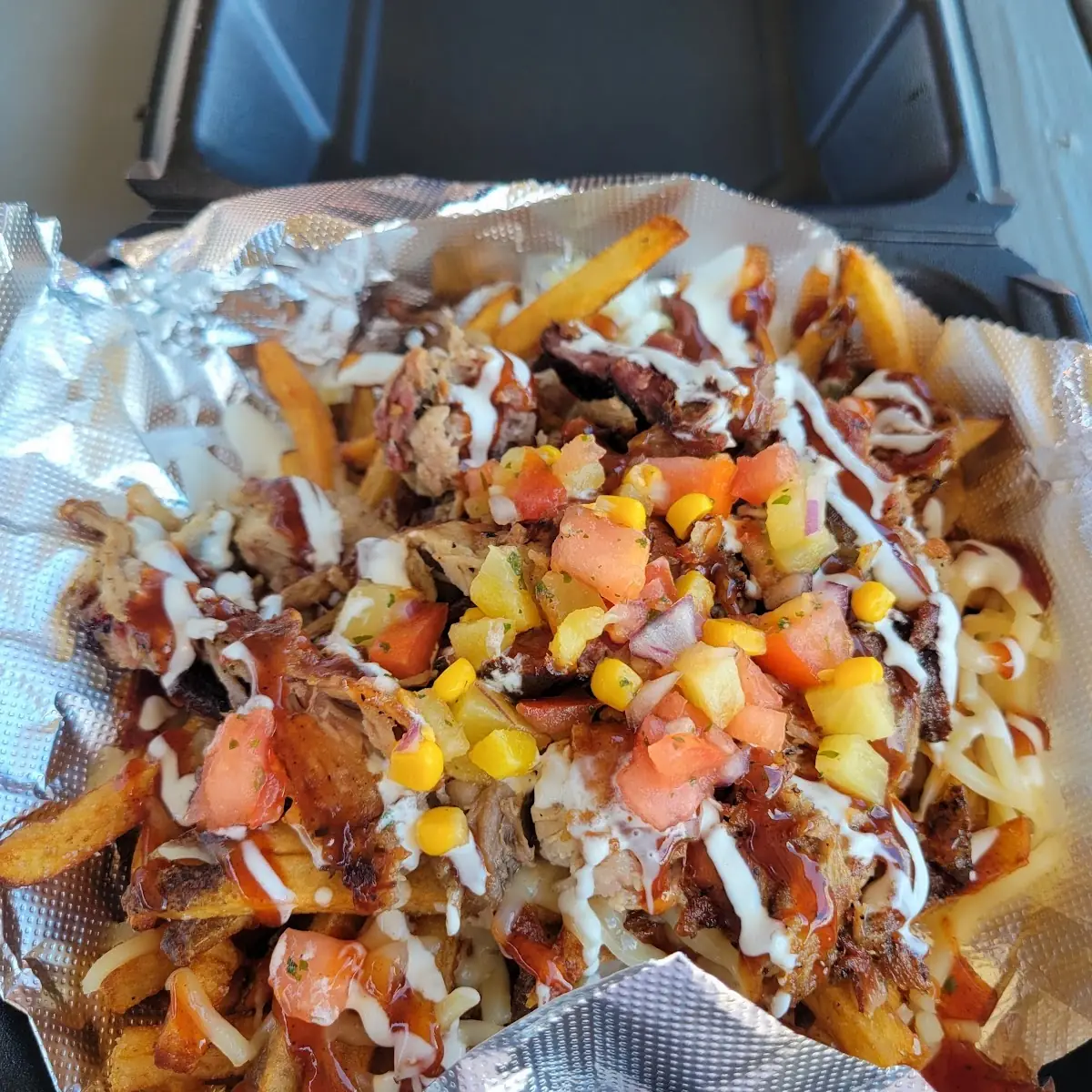 Loaded Fries with Pork