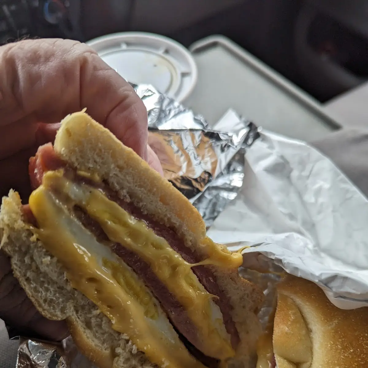 Pork Roll Egg and Cheese Sandwich