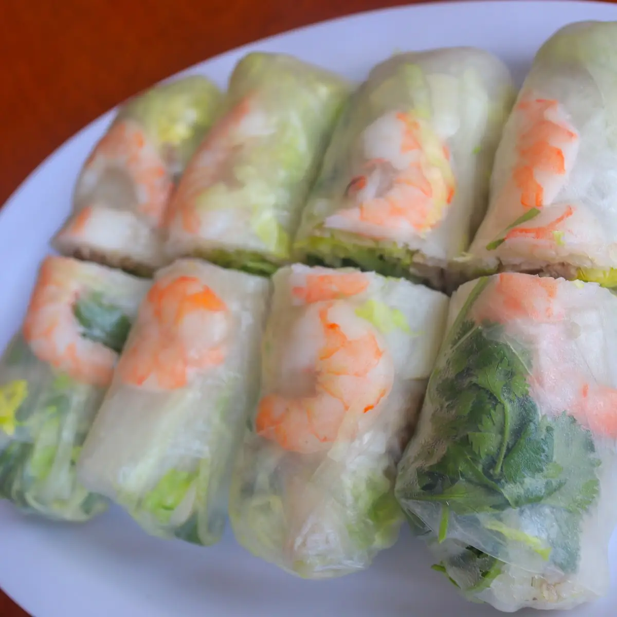 3. Spring Rolls (4 Pieces) ែណម ឆៅ)