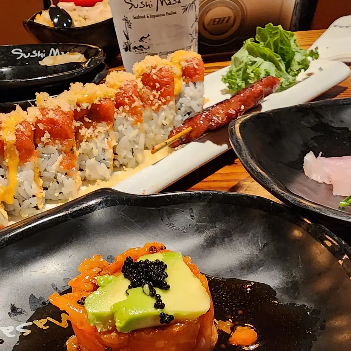 Tempura Sushi Roll with Roe