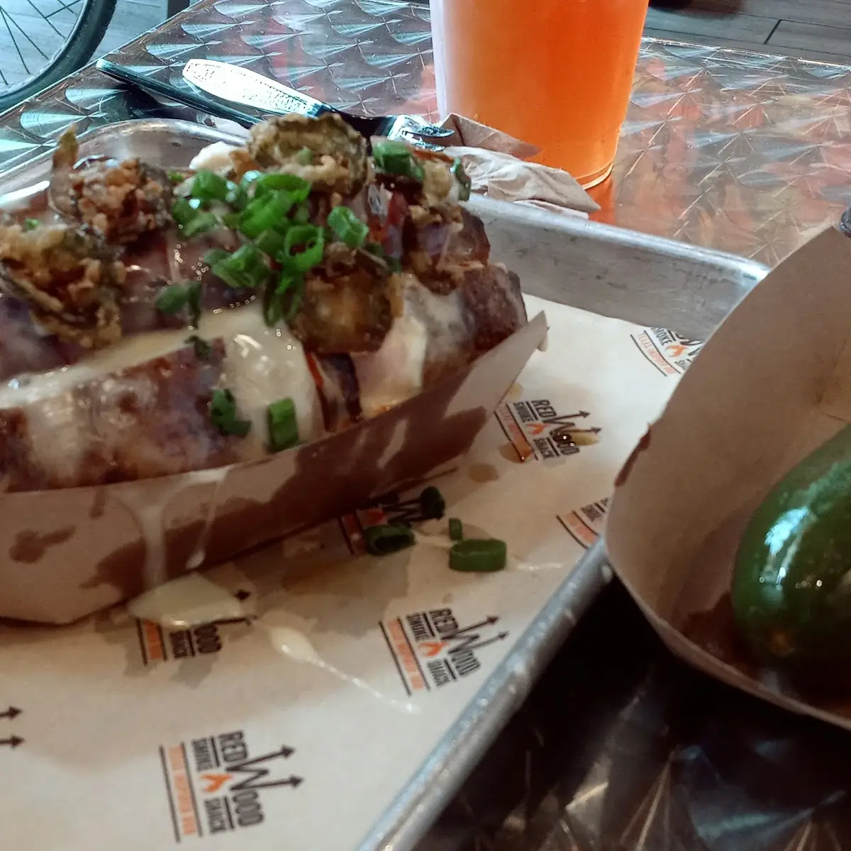 Sausage Stuffed Baked Potato