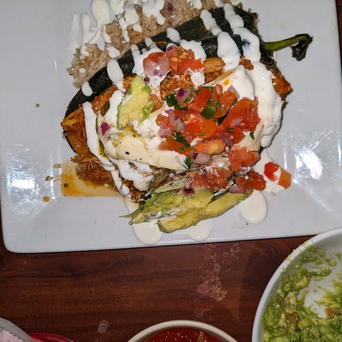 Chili Relleno with Chicken Tinga