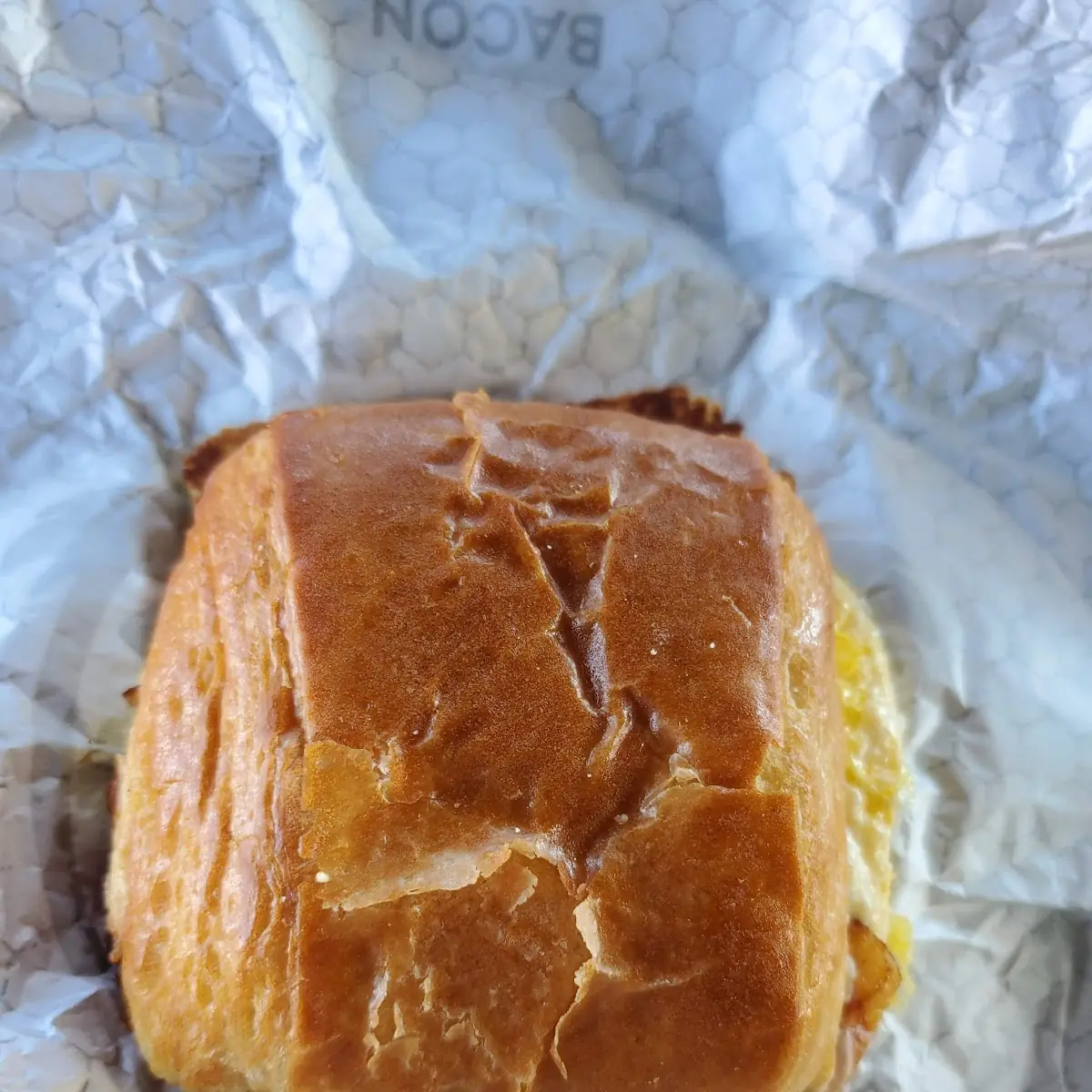 Bacon Egg Swiss Cheese Breakfast Sandwich