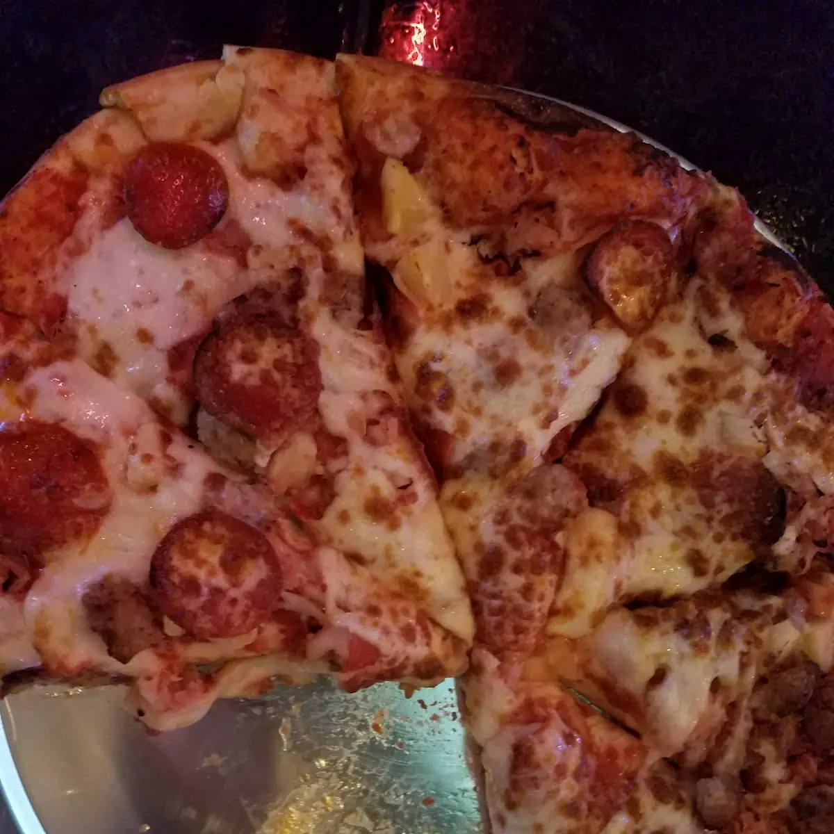 All Meat Pizza Plus Pineapple