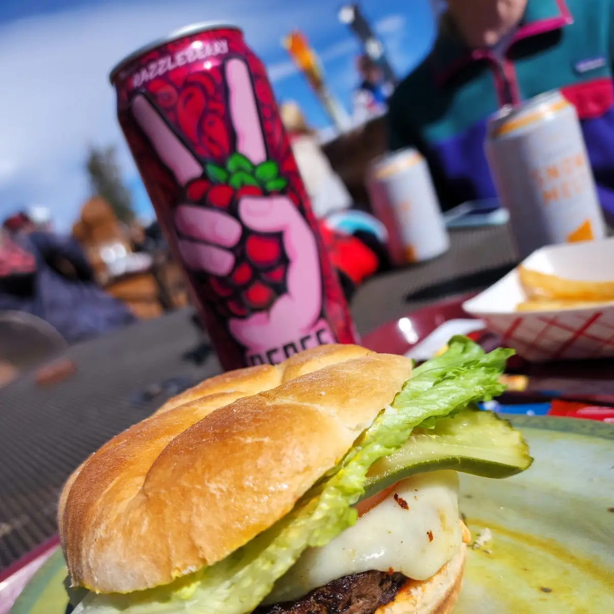 Beef Burger and Fries