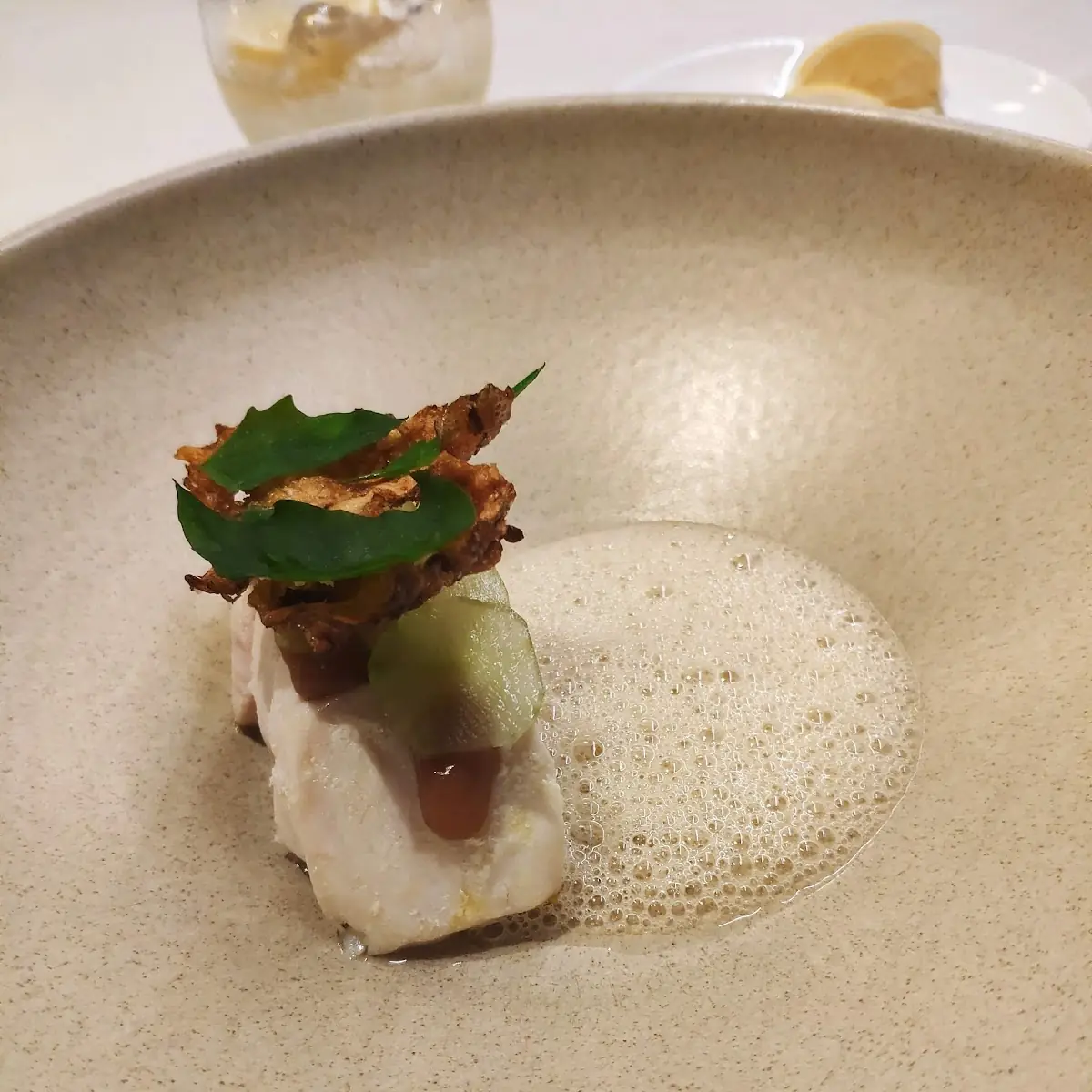 Shrimp Broth Sorrel Aged Beef Fat