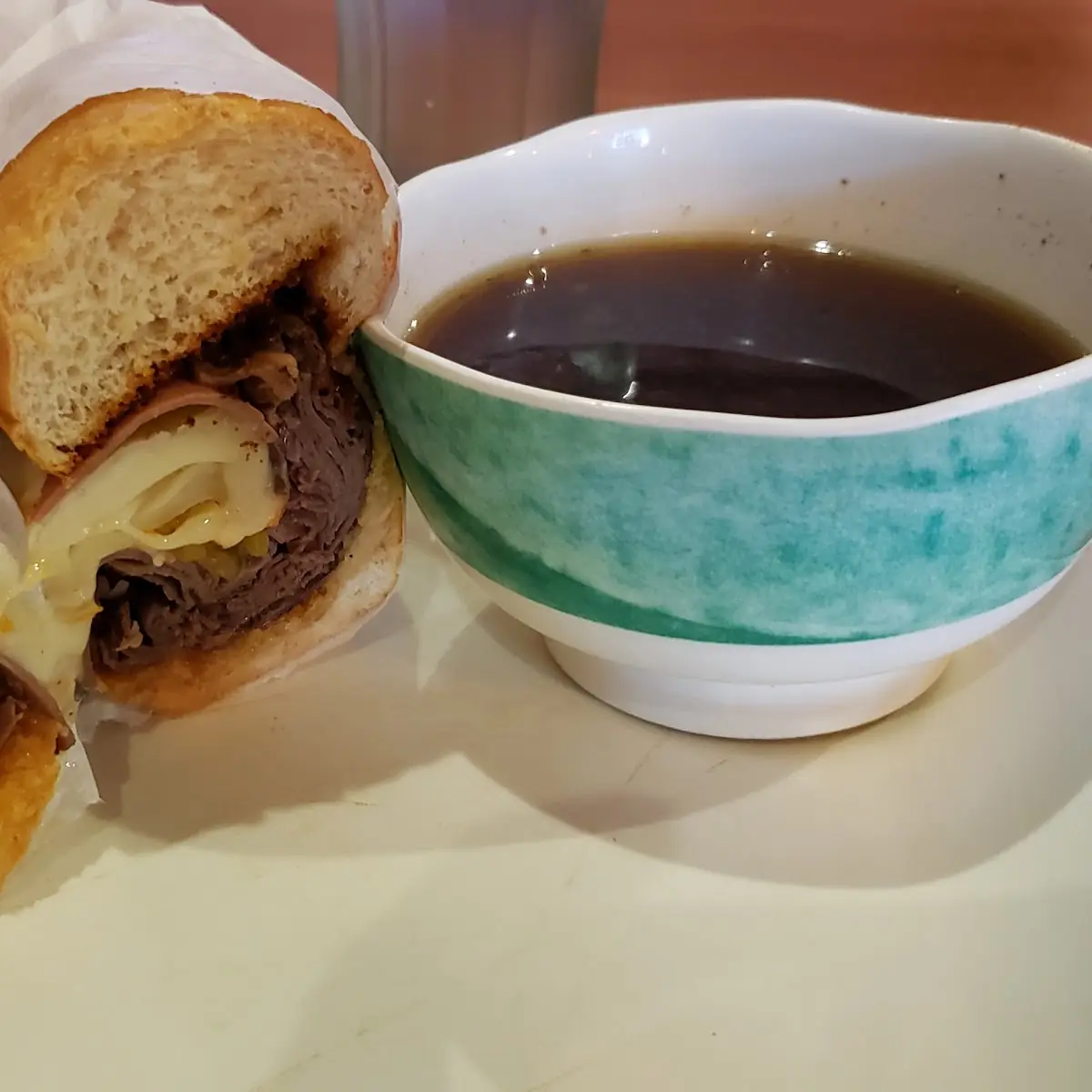 Spicy French Dip Grilled in Tabasco