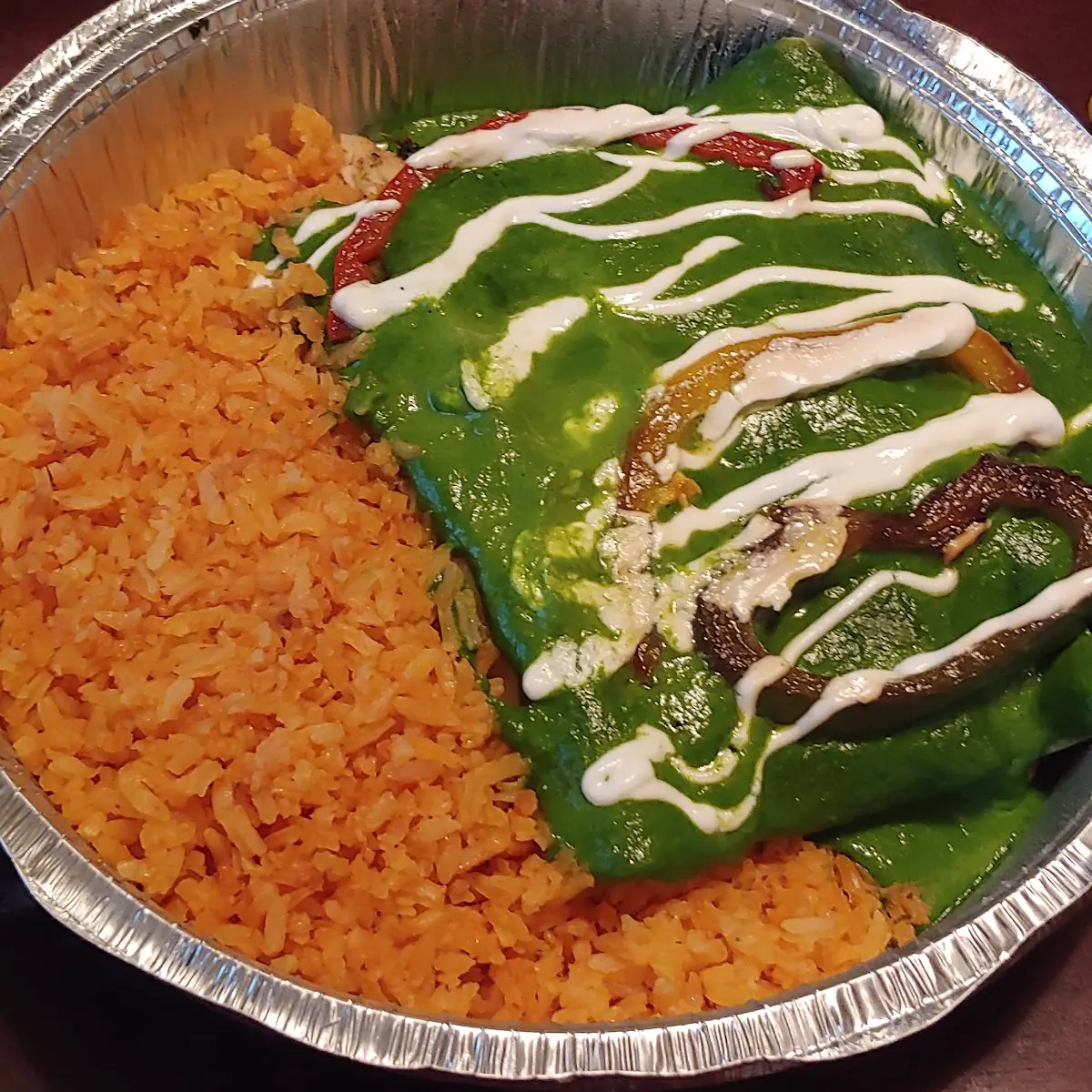 Spinach and Chicken Enchiladas