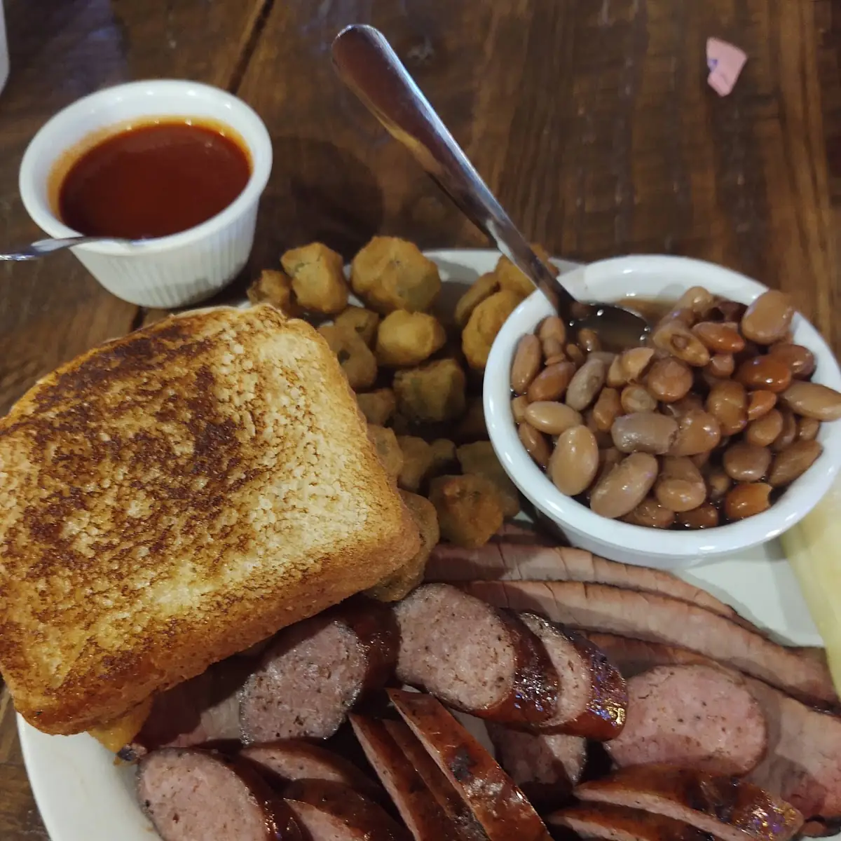 German Sausage and Brisket Dinner